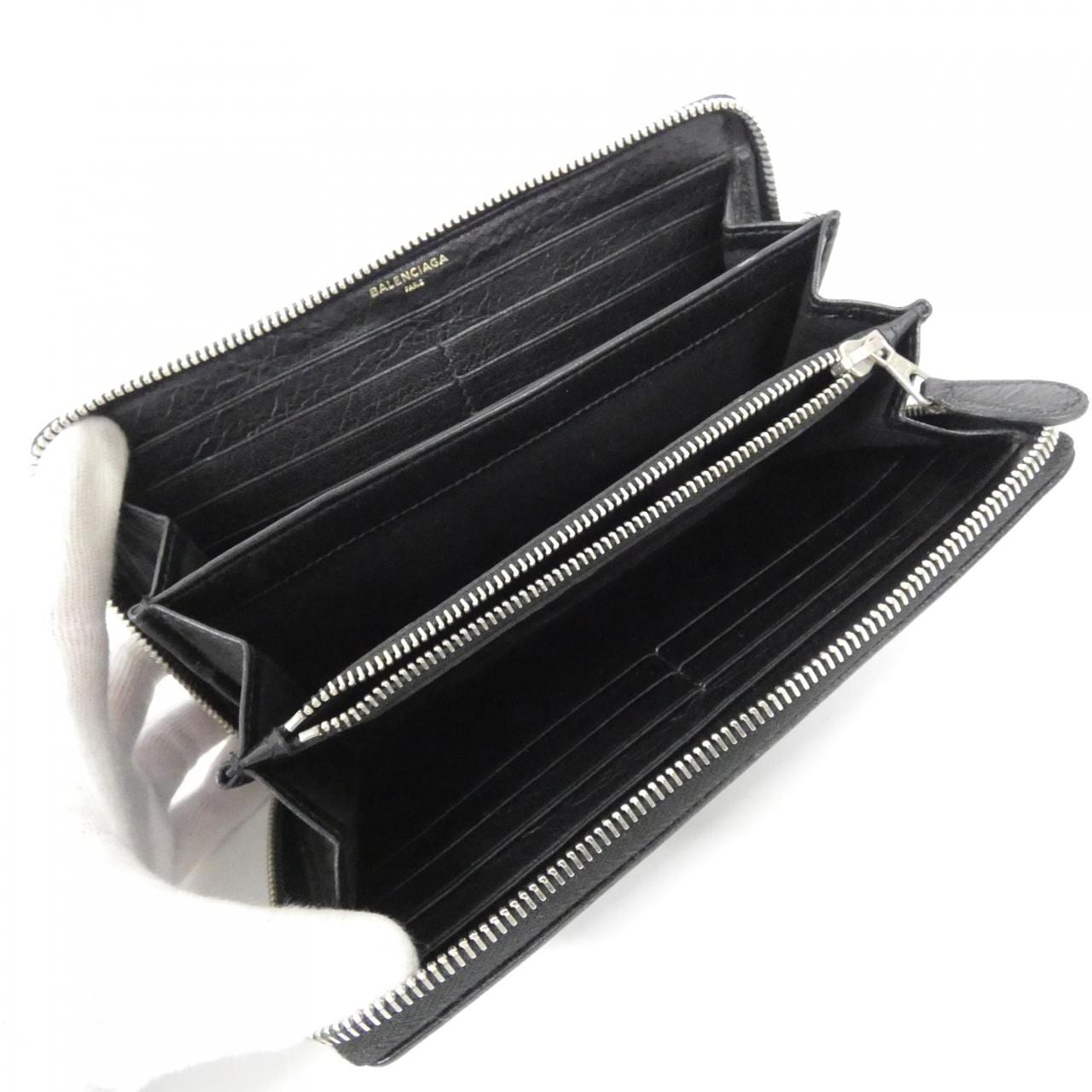 BALENCIAGA 443655 0FE4N Wallet Lambskin 6