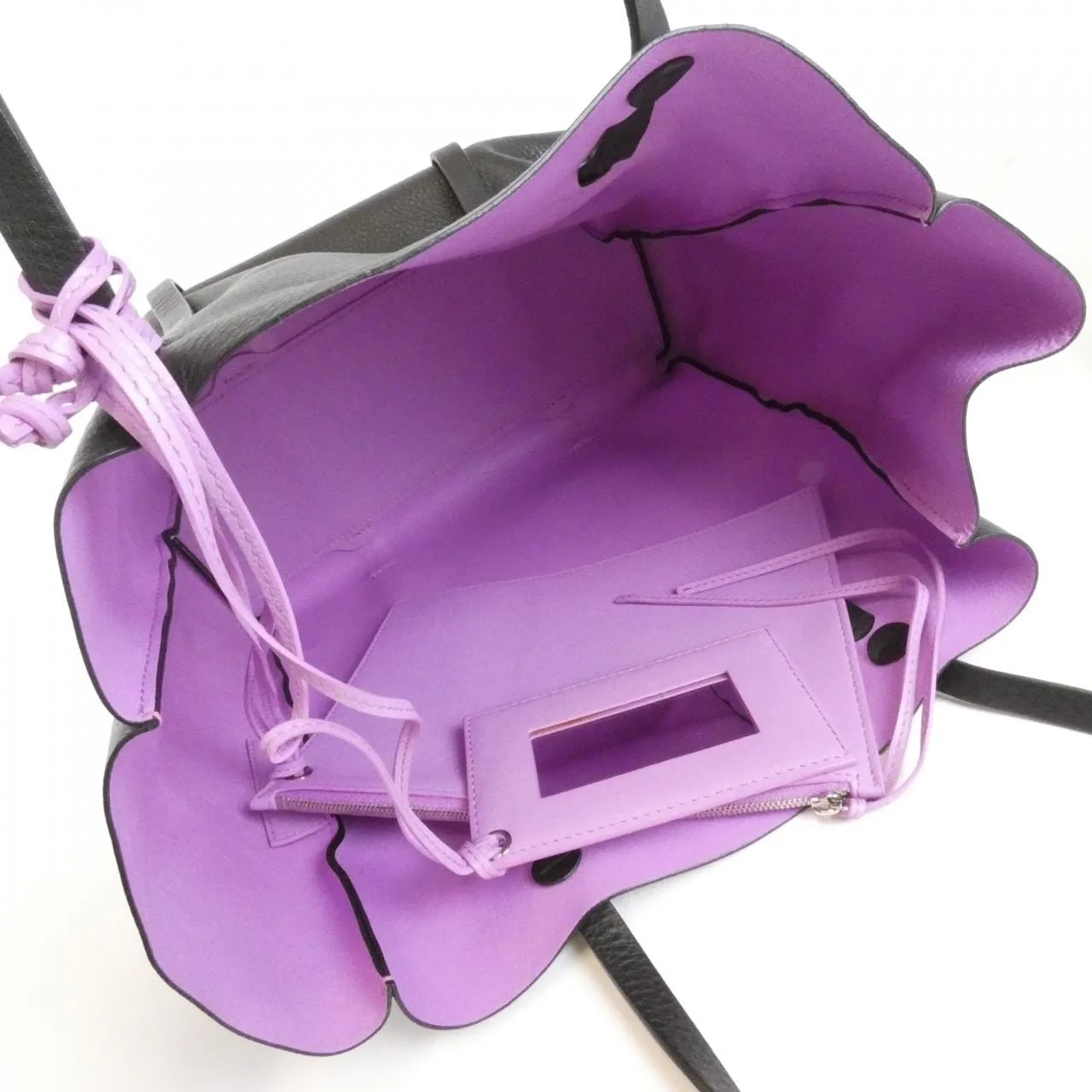 BALENCIAGA Everyday 475199 D6W1N Tote Leather 黑色 皮革 中古品B - 縮圖 9