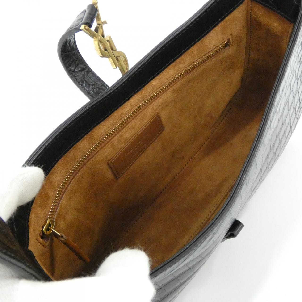 SAINT LAURENT 657228 DZESW Shoulder Bag 黑色 中古品A - 縮圖 8