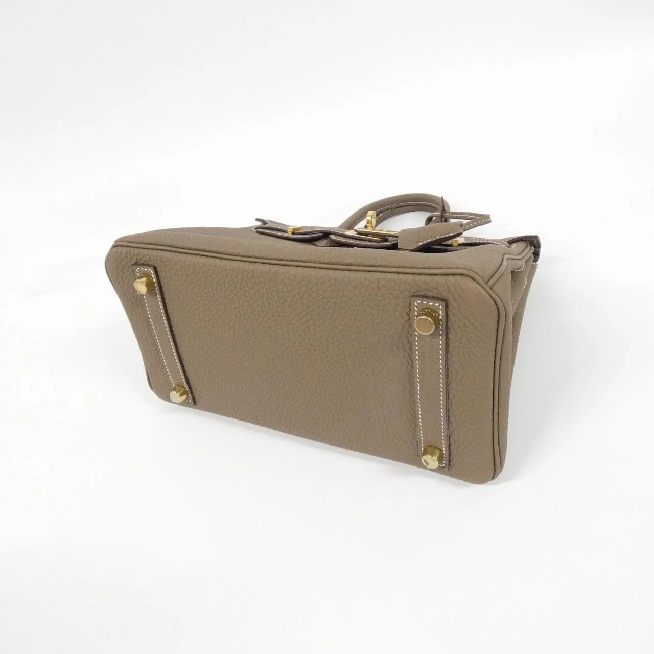 HERMES Birkin 041344CC Handbag Togo Etoupe Togo Leather Unused - Thumbnail 3