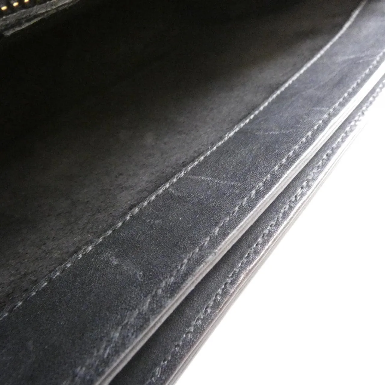 SAINT LAURENT 357403 C150J Shoulder Leather Black Leather - Thumbnail 9