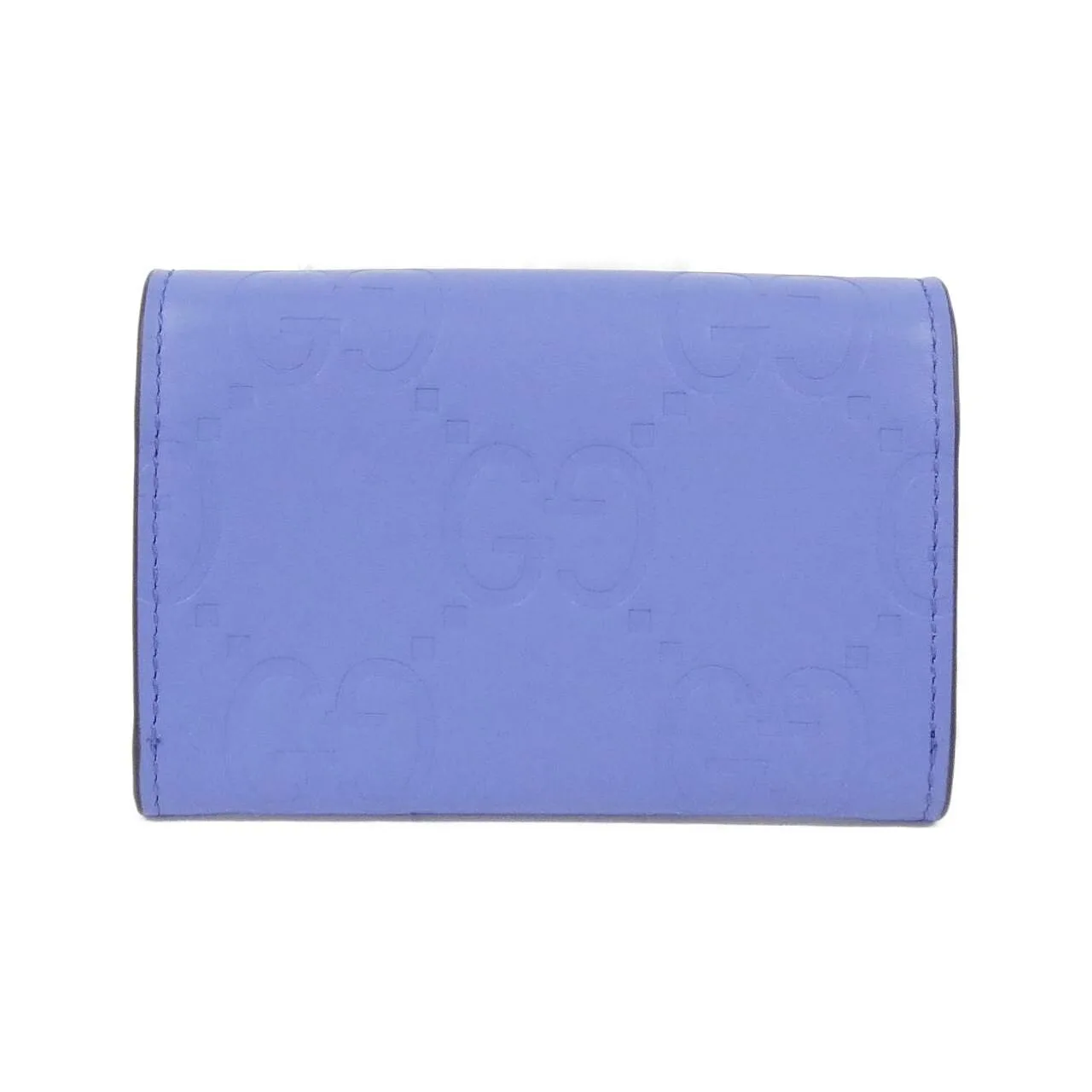 GUCCI 772792 AAC1Q Card Case Leather Blue Leather Rank A - Thumbnail 2