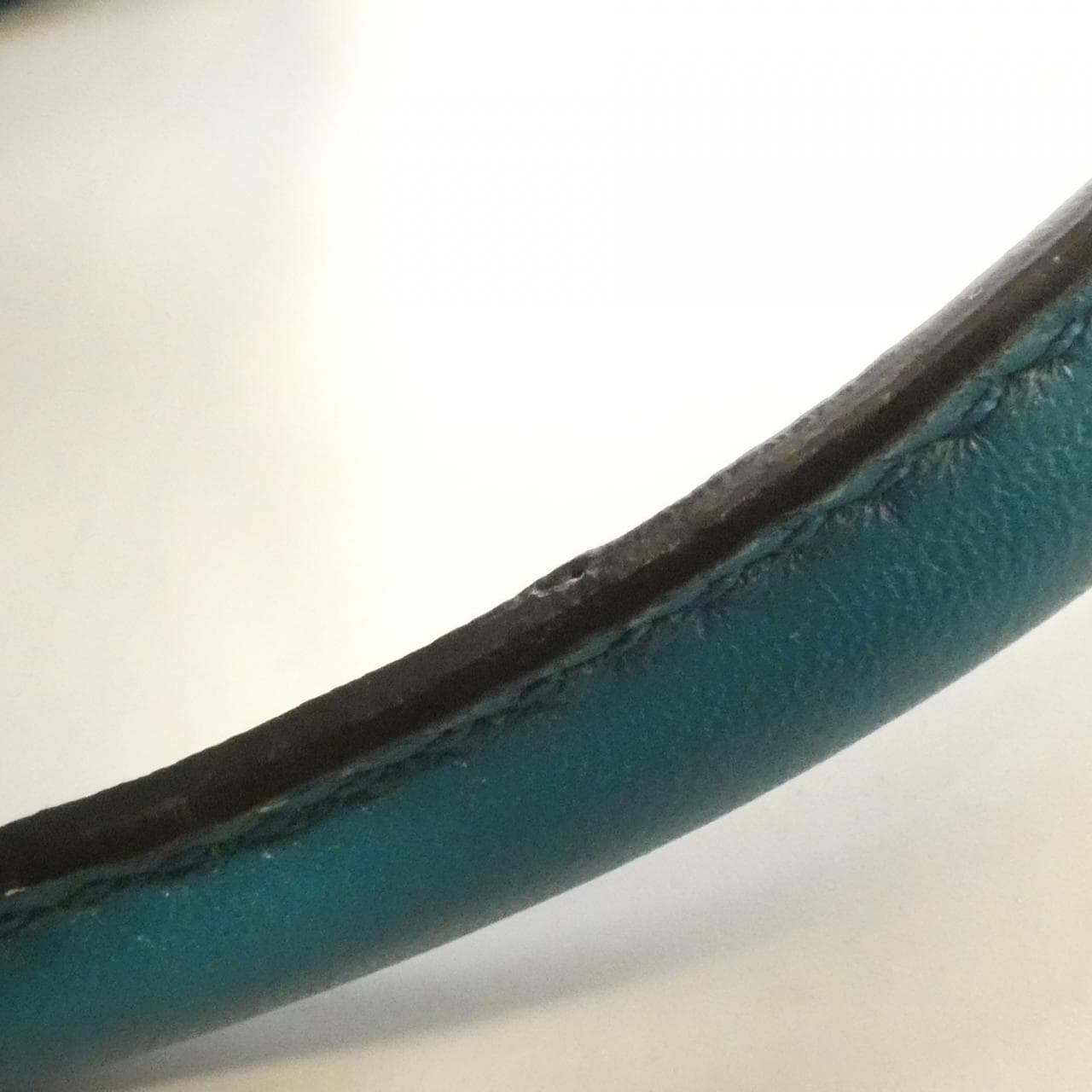 GUCCI 354224 AIZ1G Handbag Leather 藍色 皮革 中古品B - 縮圖 7