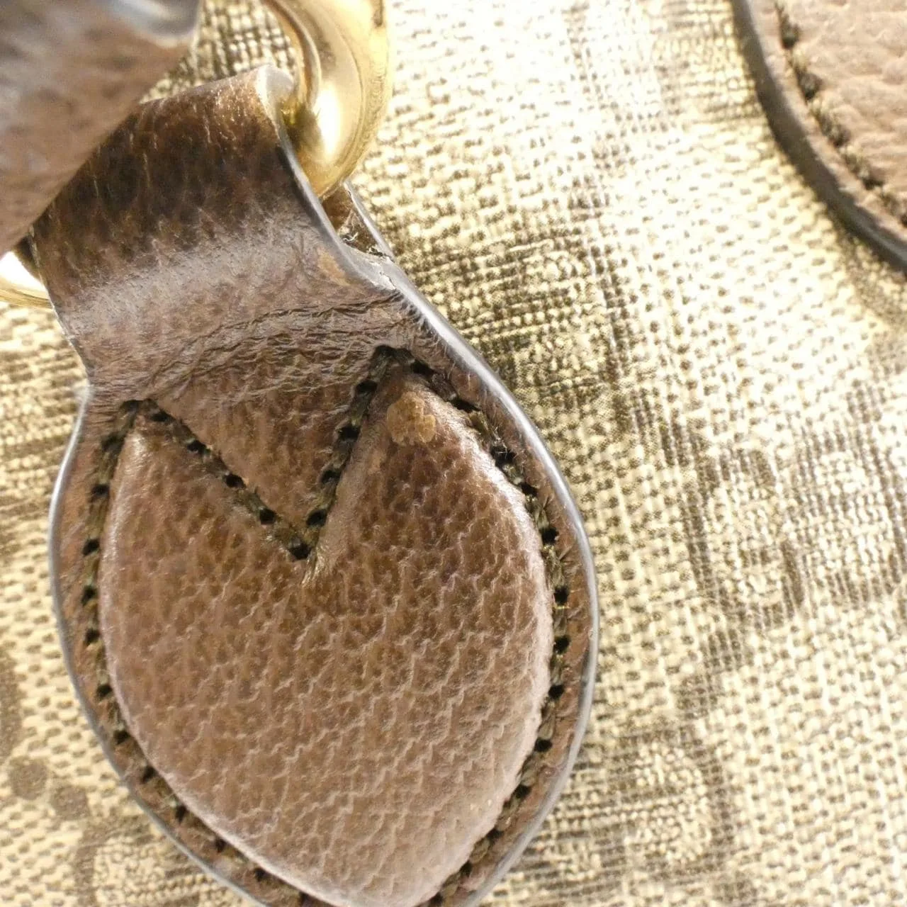 GUCCI 765043 K9GSG Handbag Canvas Black Canvas Rank B - Thumbnail 5