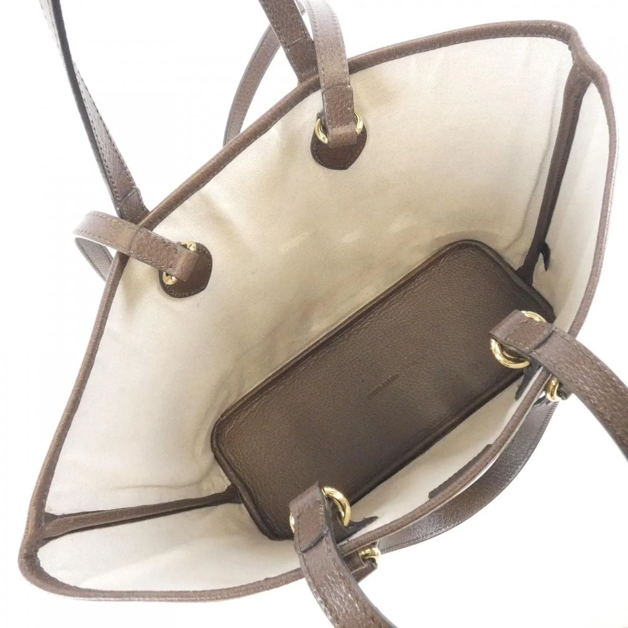 GUCCI 765043 K9GSG Handbag Canvas Black Canvas Rank B - Thumbnail 8