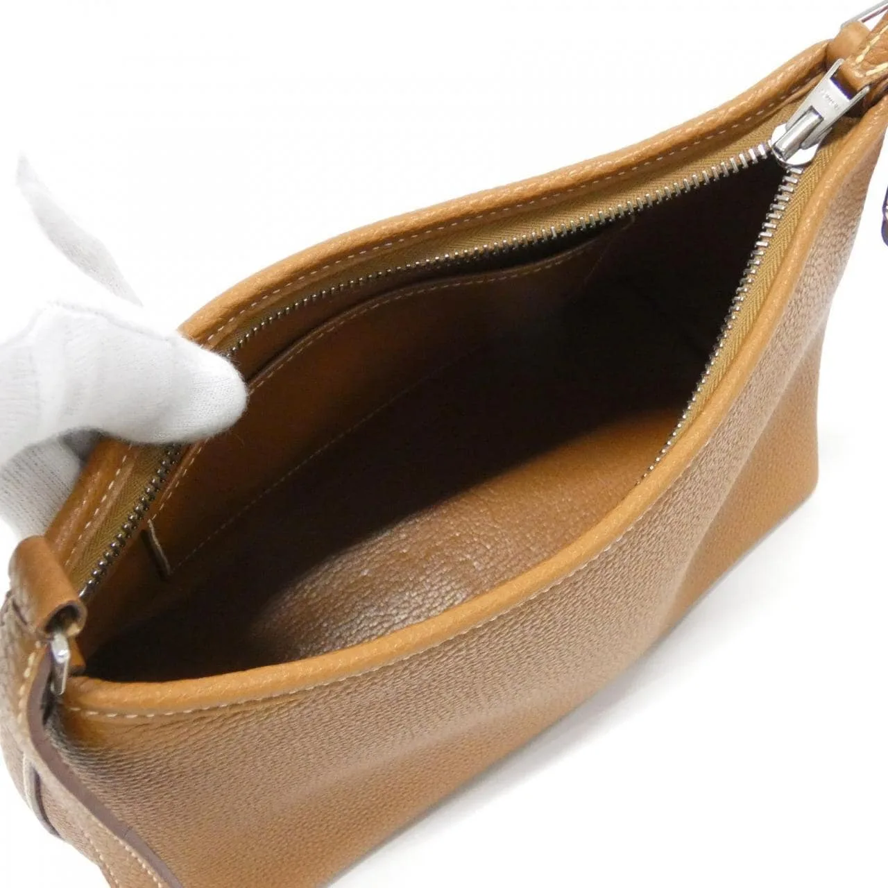 HERMES Shoulder Togo Gold Togo Leather Rank B - Thumbnail 5