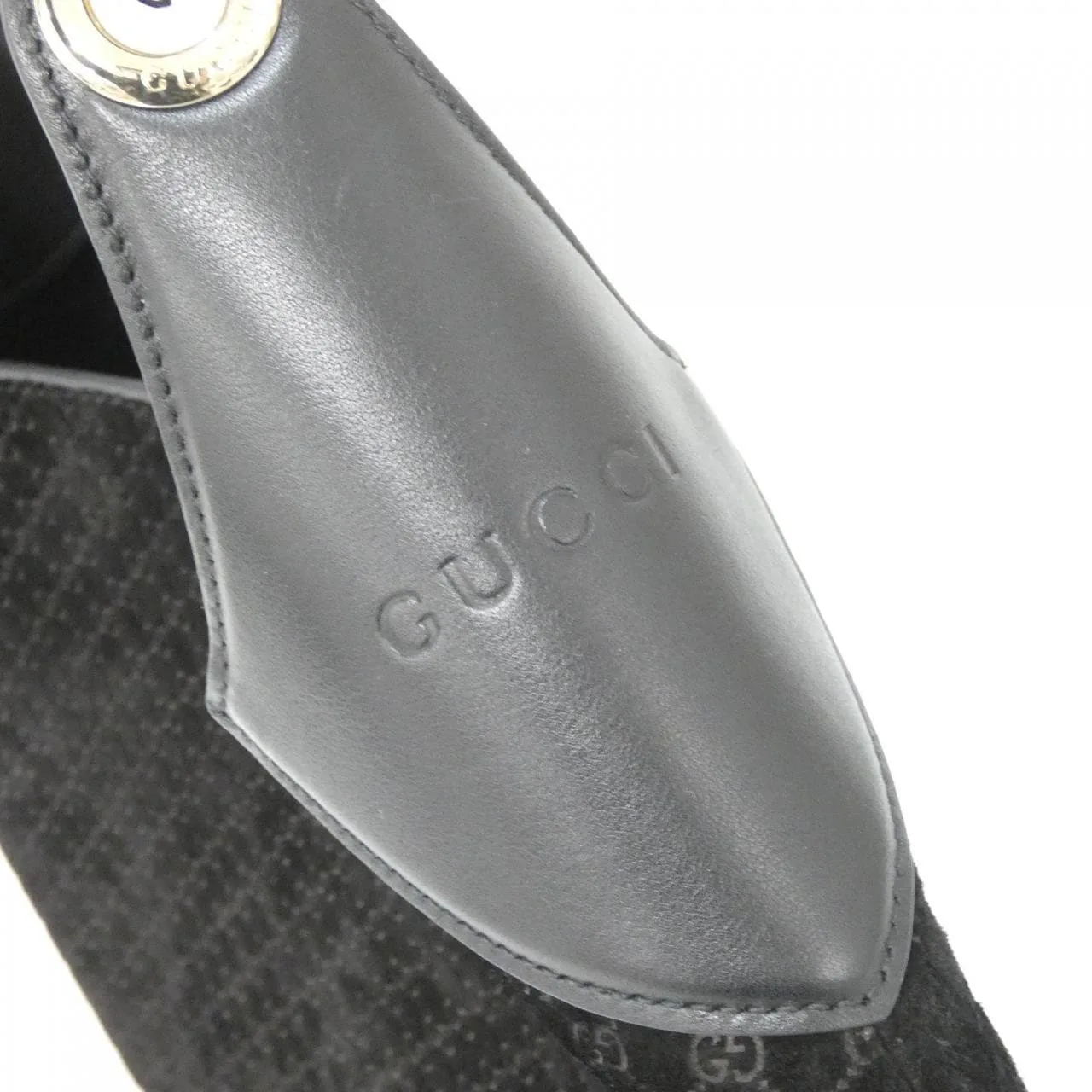 GUCCI 834981 AAEE7 Shoulder Leather 黑色 皮革 中古品A - 縮圖 3