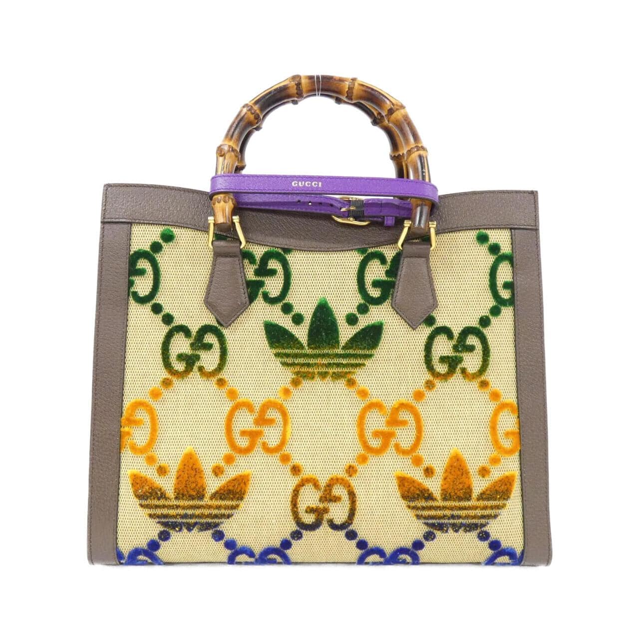 GUCCI 678842 AAA77 Bag Canvas 黑色 帆布 中古品A - 縮圖 2