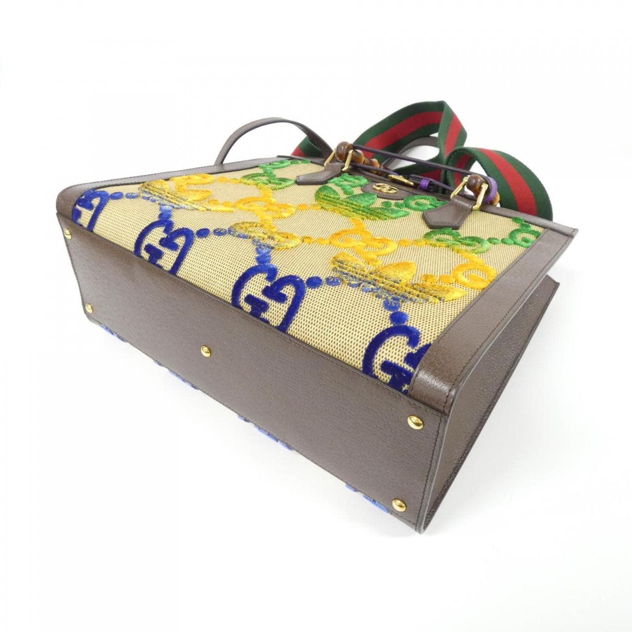 GUCCI 678842 AAA77 Bag Canvas 黑色 帆布 中古品A - 縮圖 3