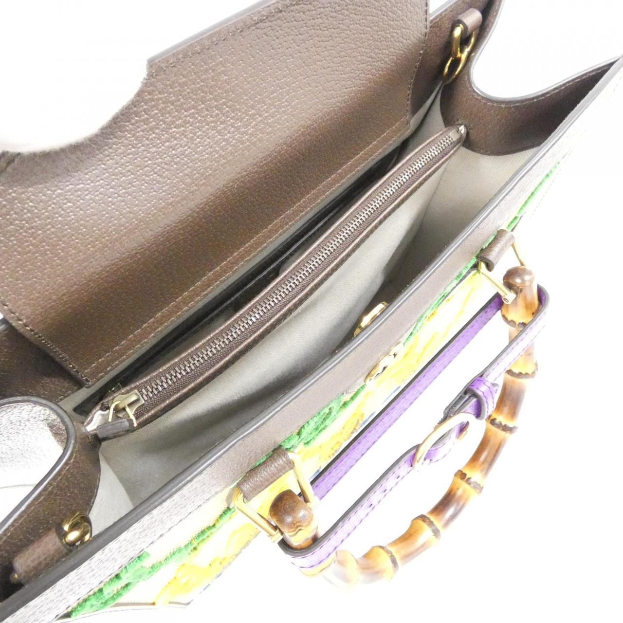 GUCCI 678842 AAA77 Bag Canvas 黑色 帆布 中古品A - 縮圖 6