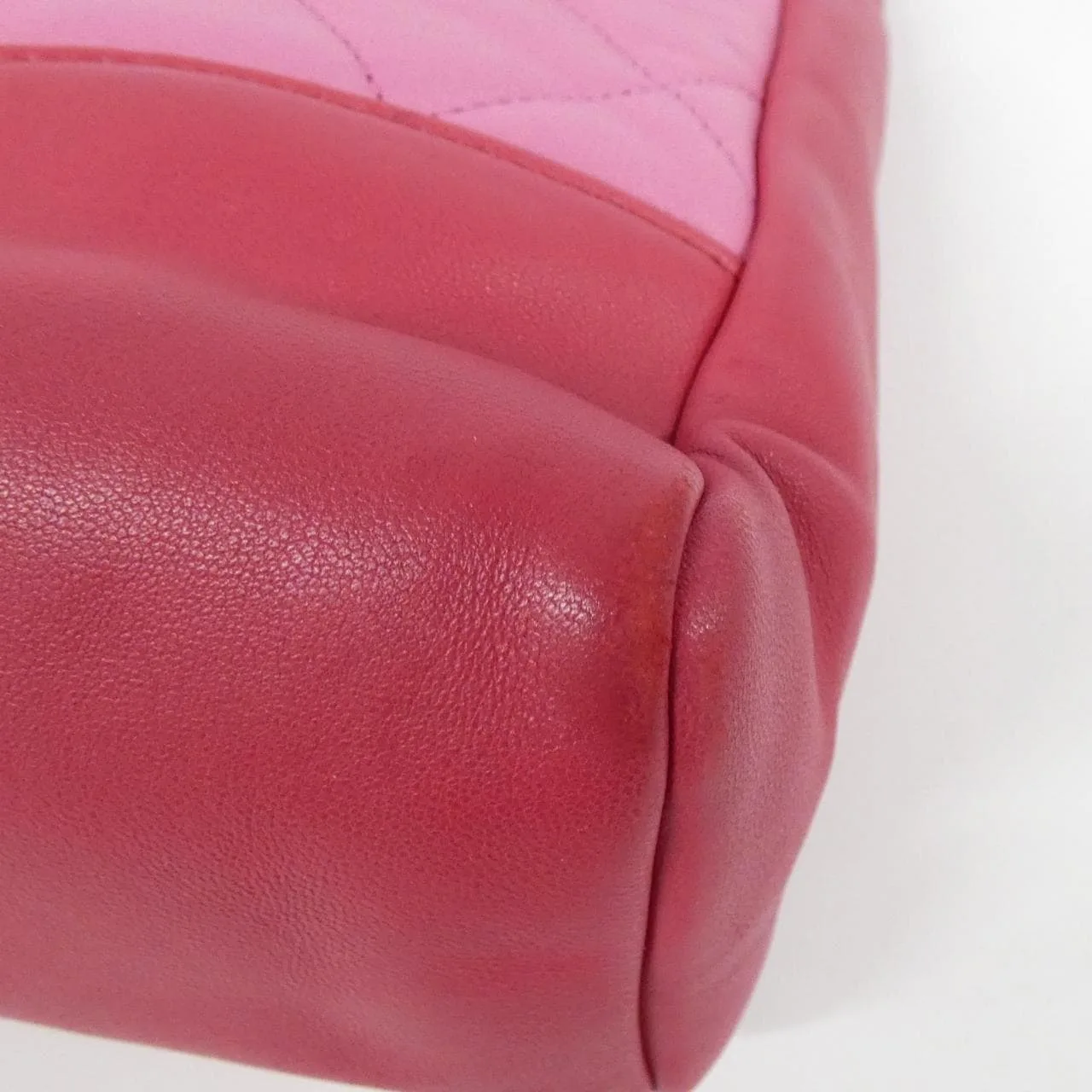 CHANEL 57977 Handbag Lambskin Pink Lambskin Rank B - Thumbnail 4
