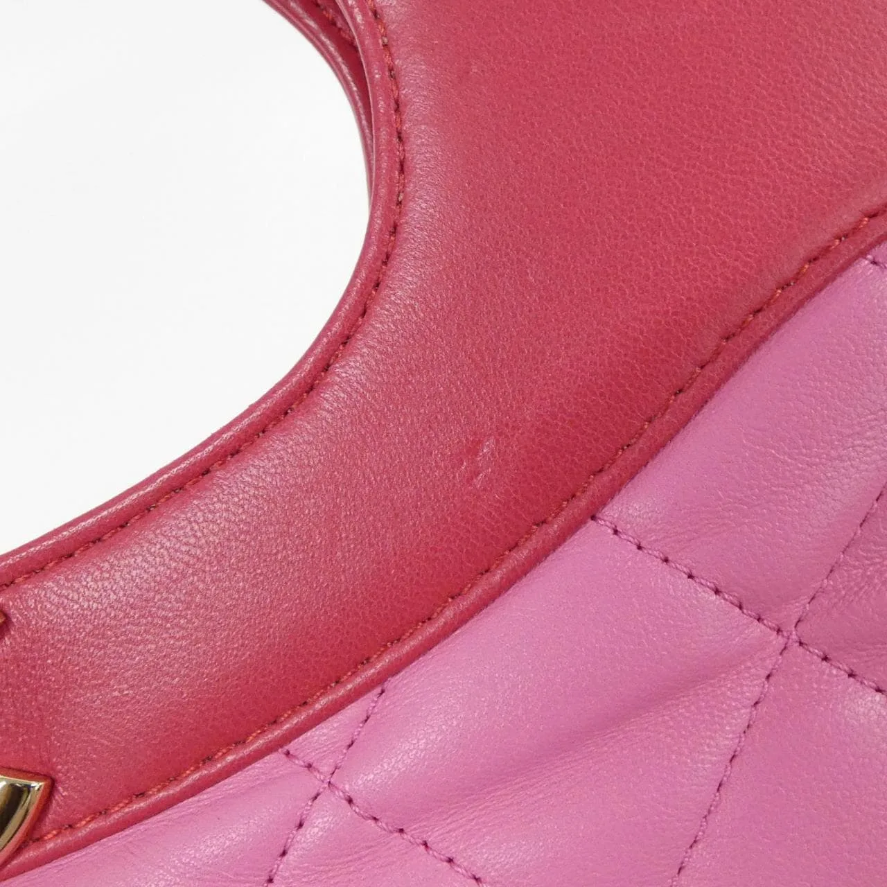 CHANEL 57977 Handbag Lambskin Pink Lambskin Rank B - Thumbnail 5