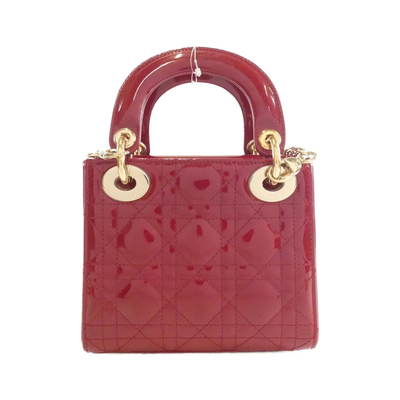 DIOR Lady Dior M0505OVRB Handbag Patent Leather 黑色 漆皮 中古品B - 縮圖 2