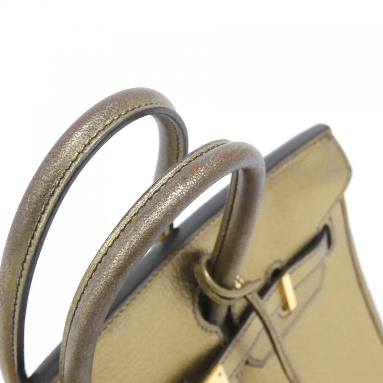 HERMES Birkin Handbag Leather Gold Leather Rank B - Thumbnail 6
