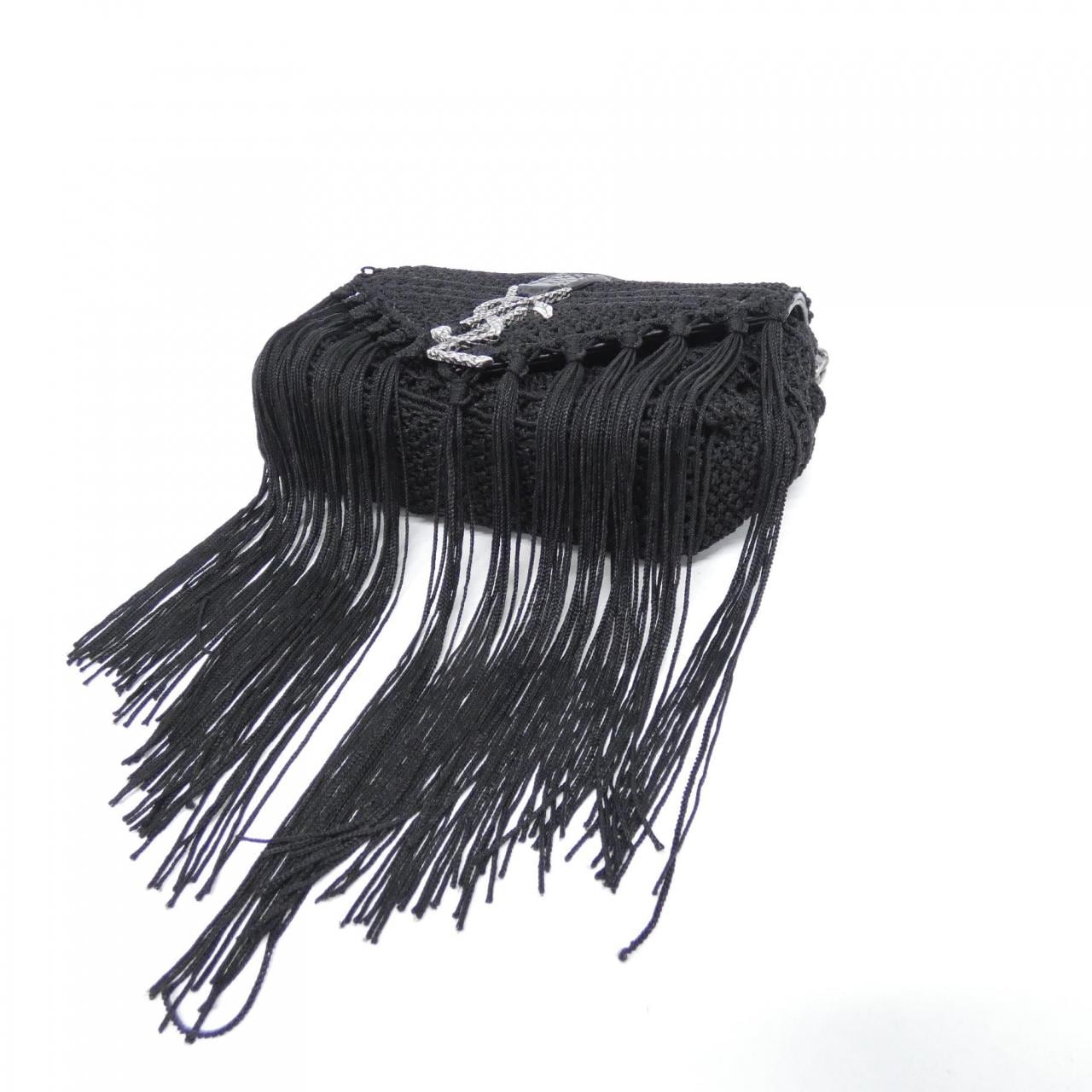 SAINT LAURENT 412238 Handbag Canvas Black Canvas - Thumbnail 3