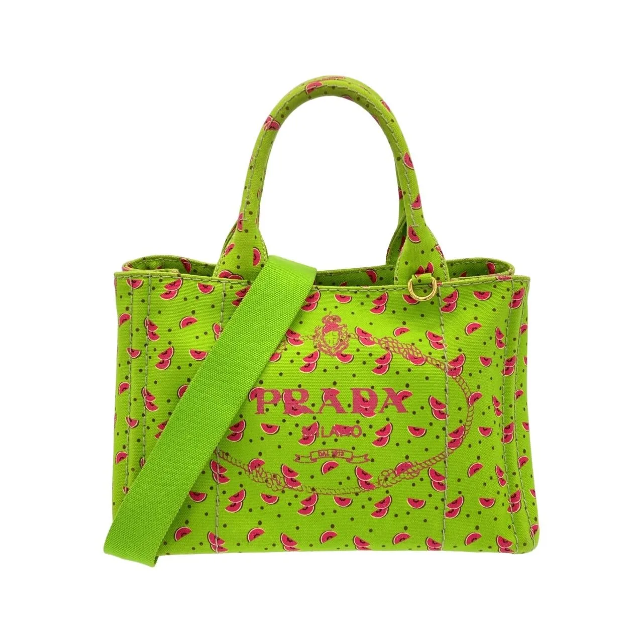 PRADA 1BG439 Handbag Gold