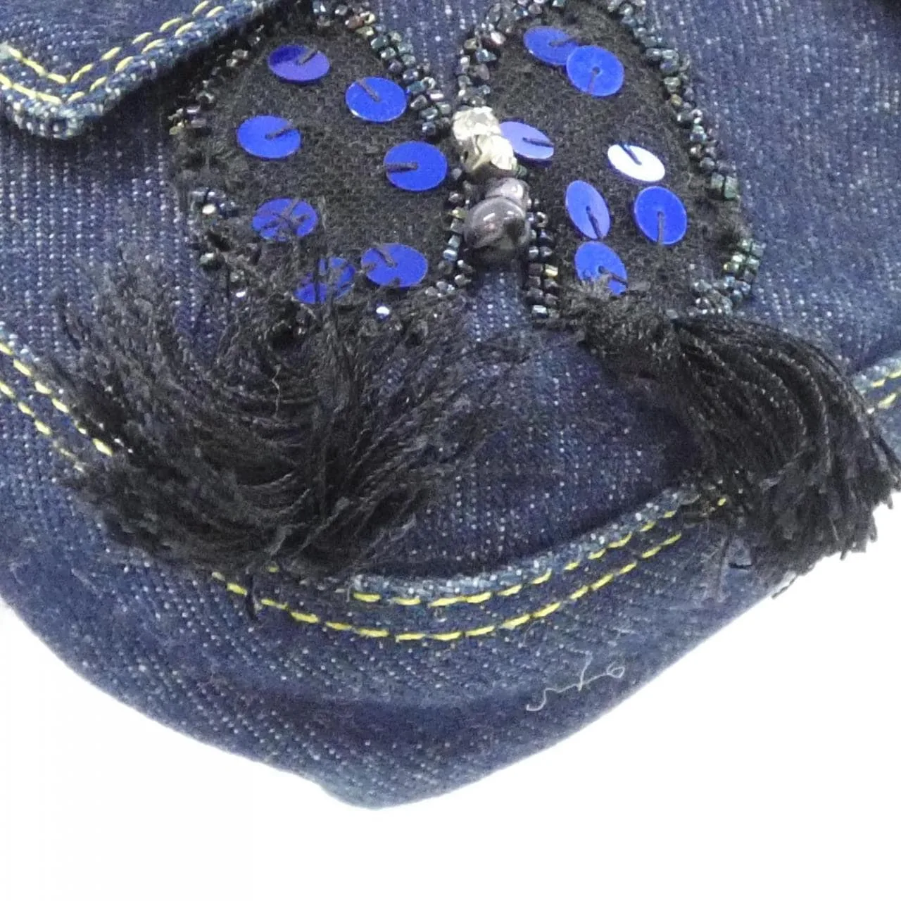 FENDI Baguette 26424 Shoulder Denim 深藍色 牛仔布 中古品A - 縮圖 8