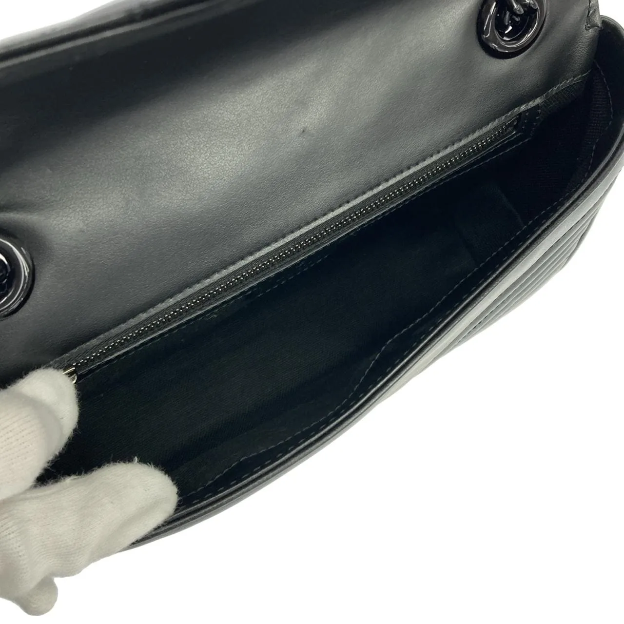 GUCCI Marmont 443497 DTDFV Shoulder Leather 黑色 皮革 中古品A - 縮圖 7