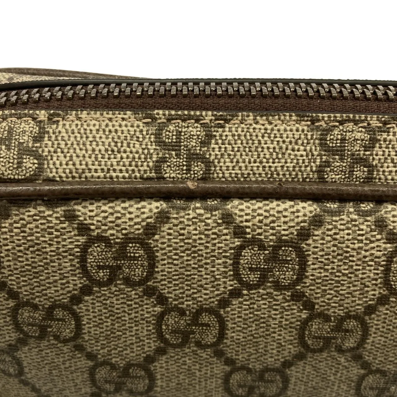 GUCCI 746308 96IWT Shoulder Canvas 黑色 帆布 中古品A - 縮圖 4