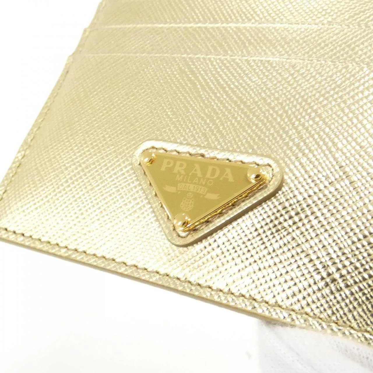 PRADA 1MC025 Card Case 黑色 中古品A - 縮圖 3