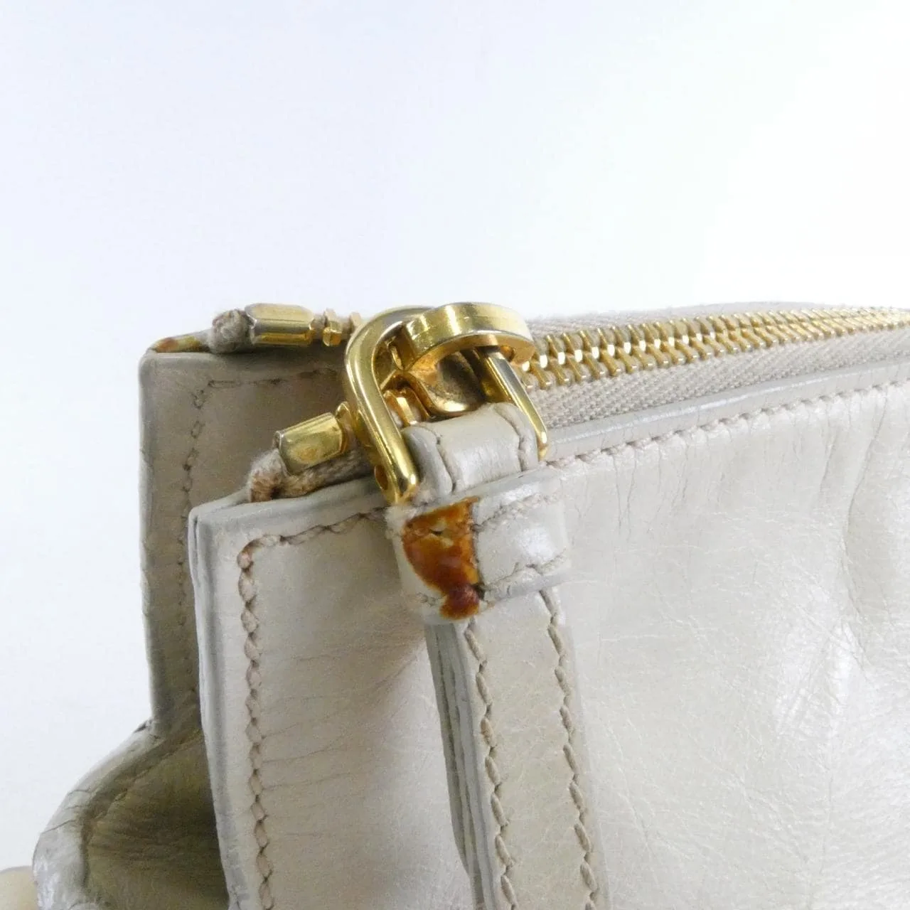 MIU MIU RT0438 Handbag 白色 中古品A - 縮圖 7