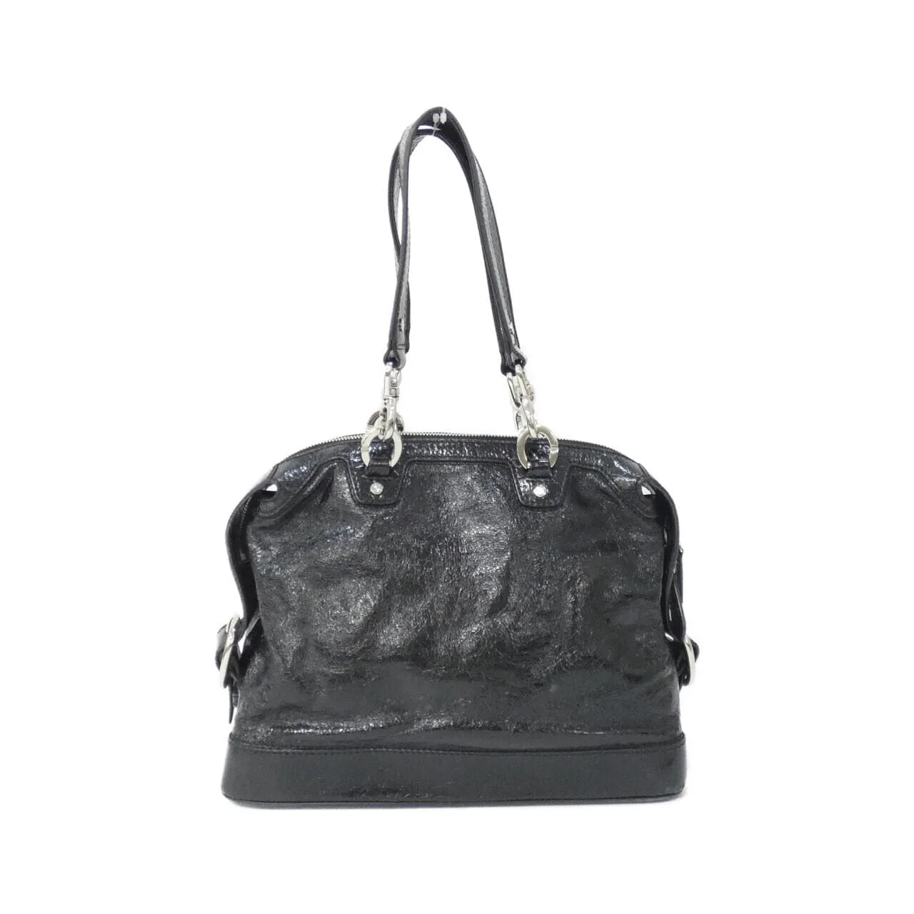 CELINE Handbag Leather Black Leather Rank B - Thumbnail 2