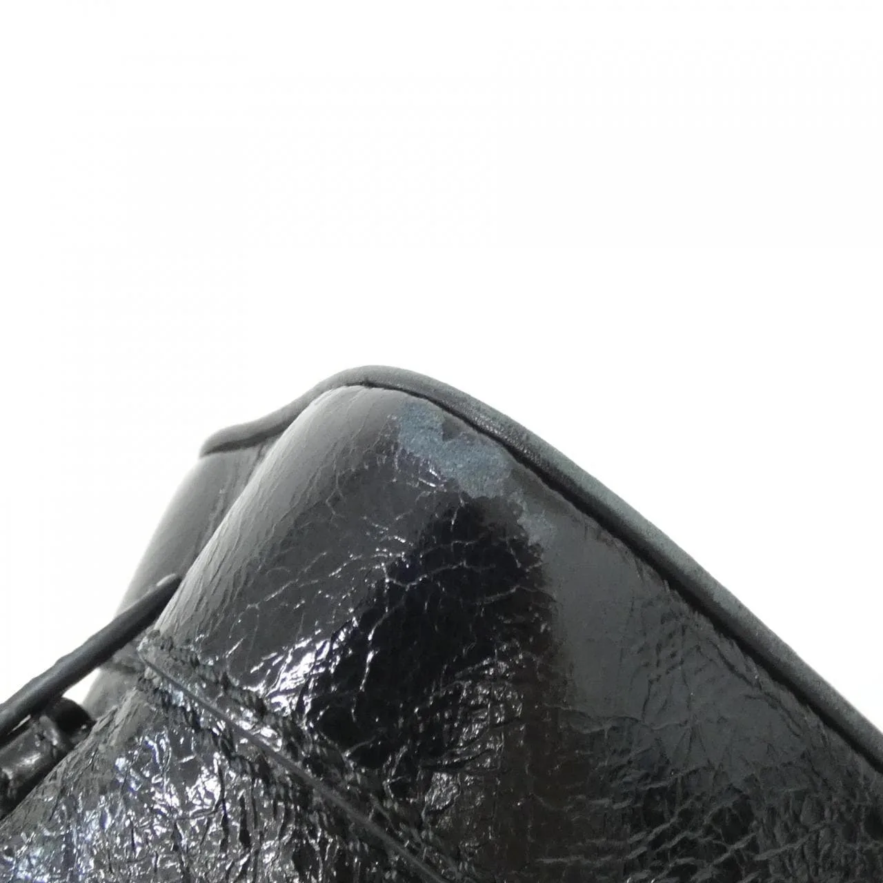 CELINE Handbag Leather Black Leather Rank B - Thumbnail 3