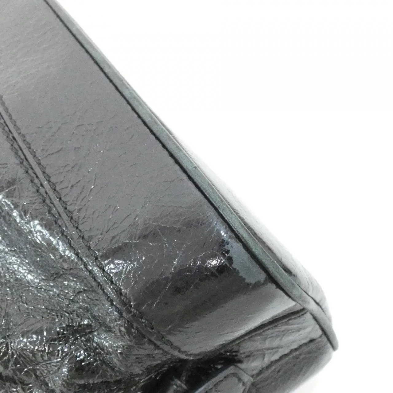 CELINE Handbag Leather Black Leather Rank B - Thumbnail 4