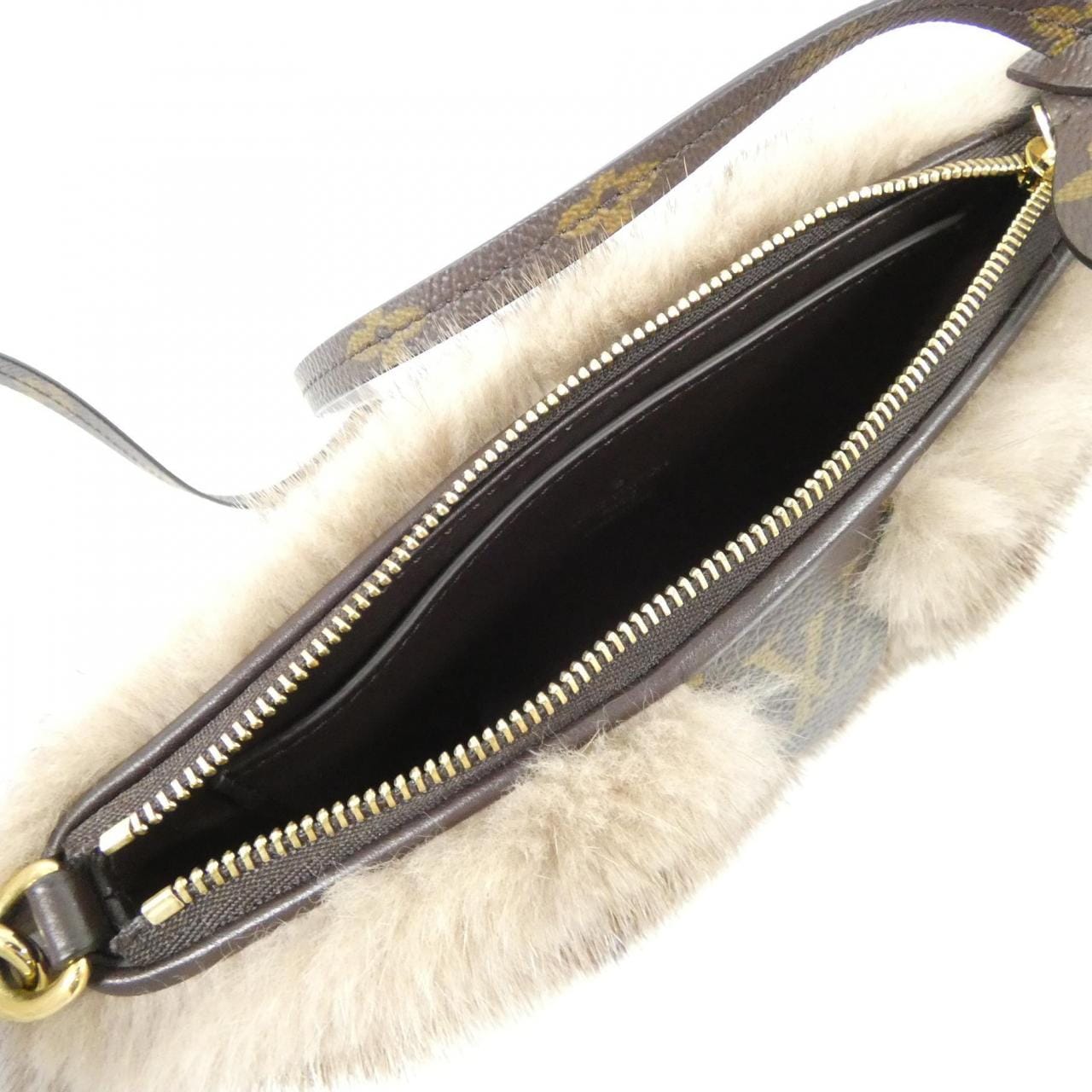 LOUIS VUITTON Pochette M59341 Pochette Monogram 黑色 Monogram 中古品A - 縮圖 5