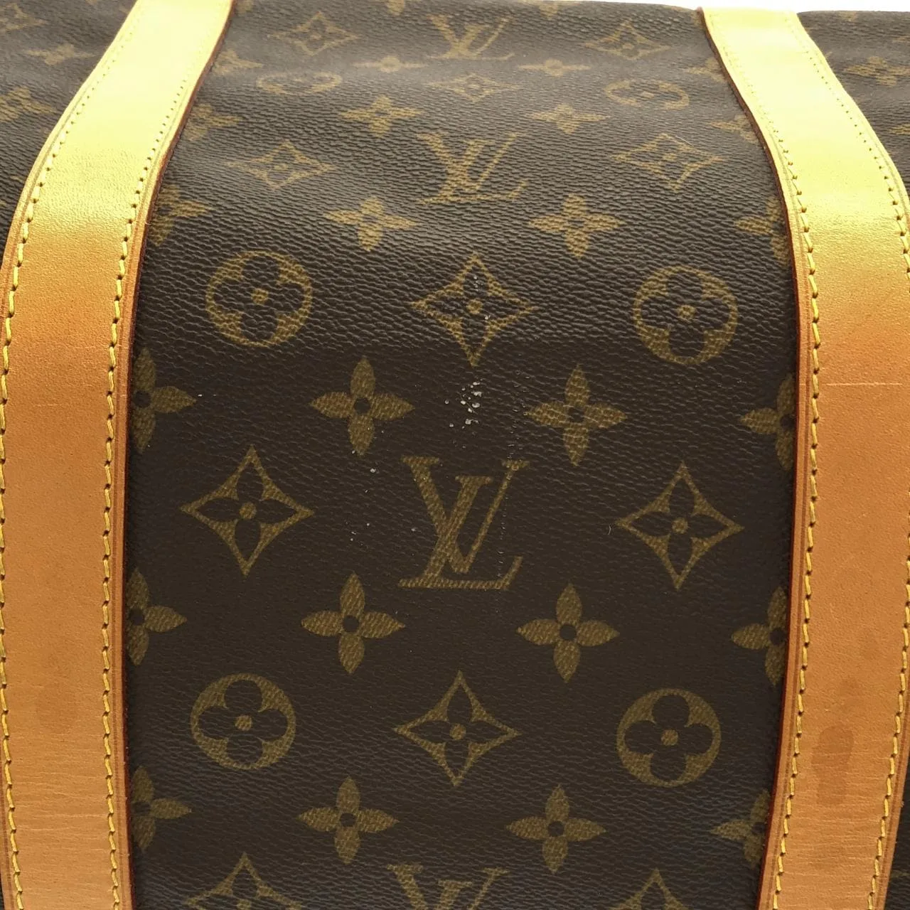 LOUIS VUITTON Keepall M41412 Boston Monogram 黑色 Monogram 中古品A - 縮圖 3