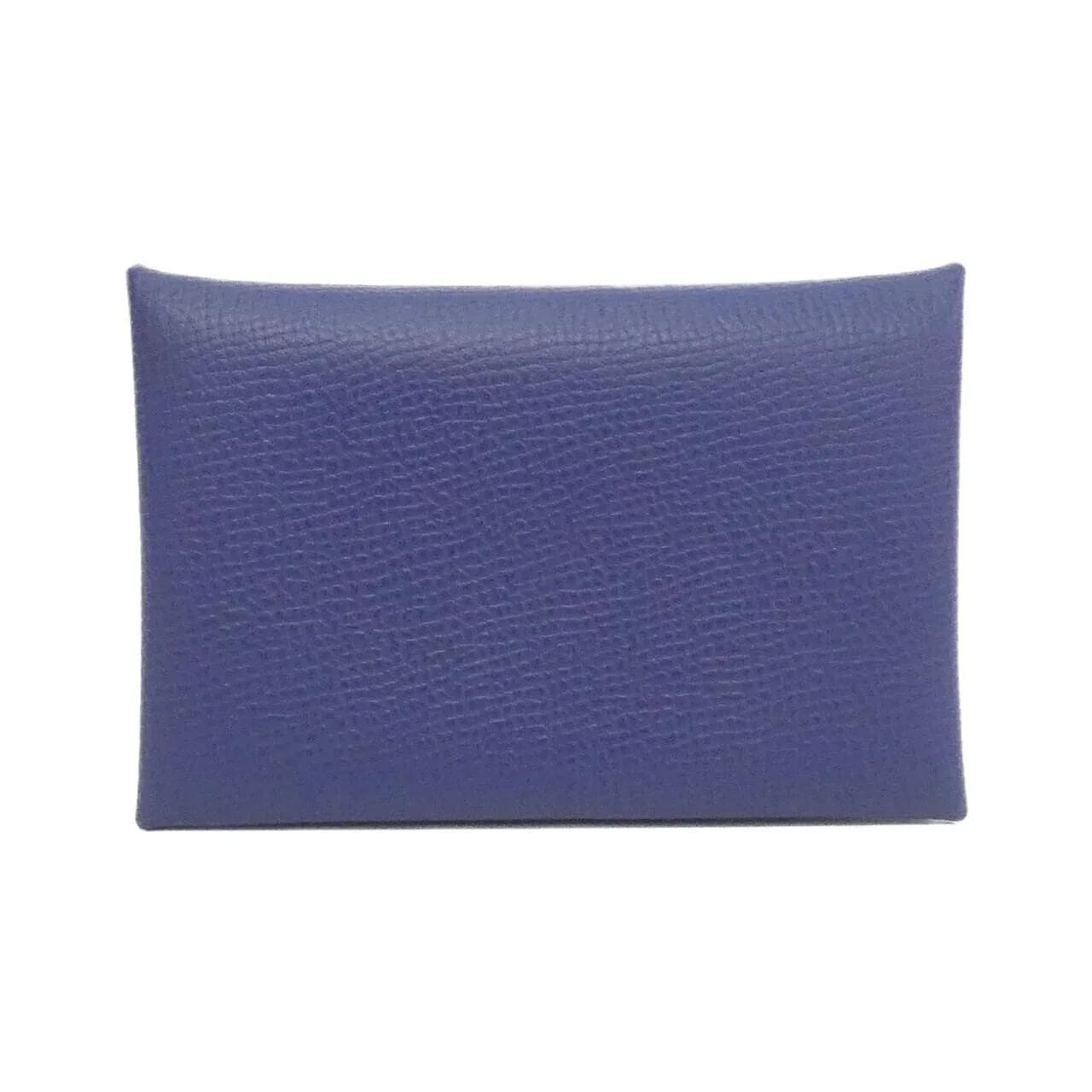 HERMES 078475CK Card Case Epsom Blue