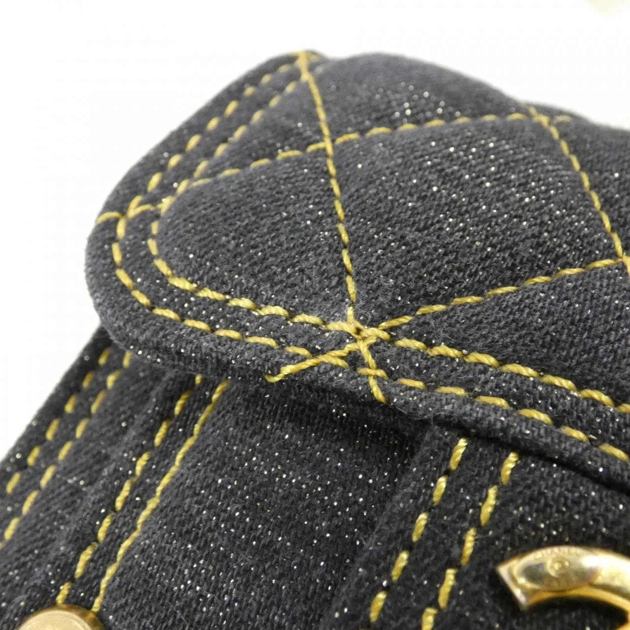 CHANEL Chanel 19 AP3349 Wallet Denim Black Denim Rank A - Thumbnail 6