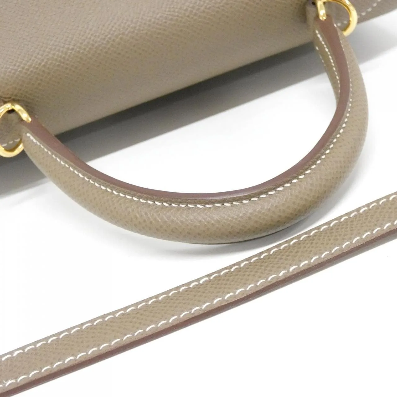 HERMES Kelly 038416CC Handbag Epsom Etoupe Epsom 皮 中古品A - 縮圖 6