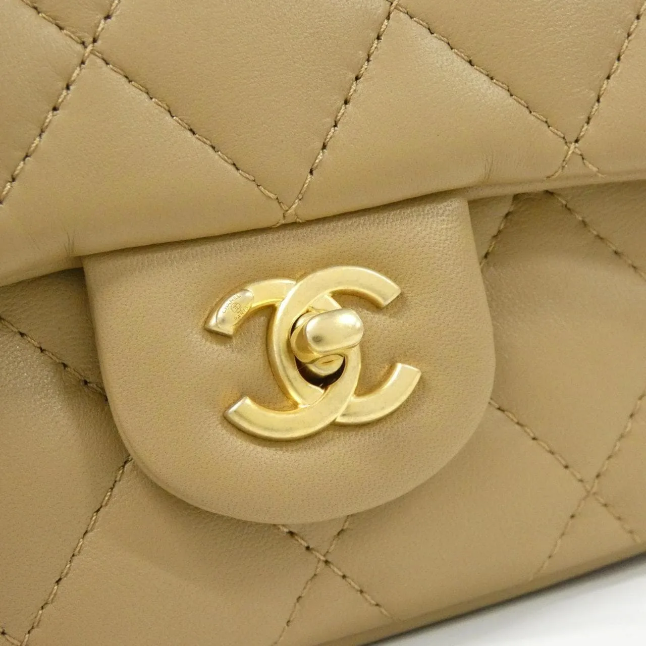 CHANEL Chanel 22 AS3456 Shoulder Lambskin Beige Lambskin - Thumbnail 4