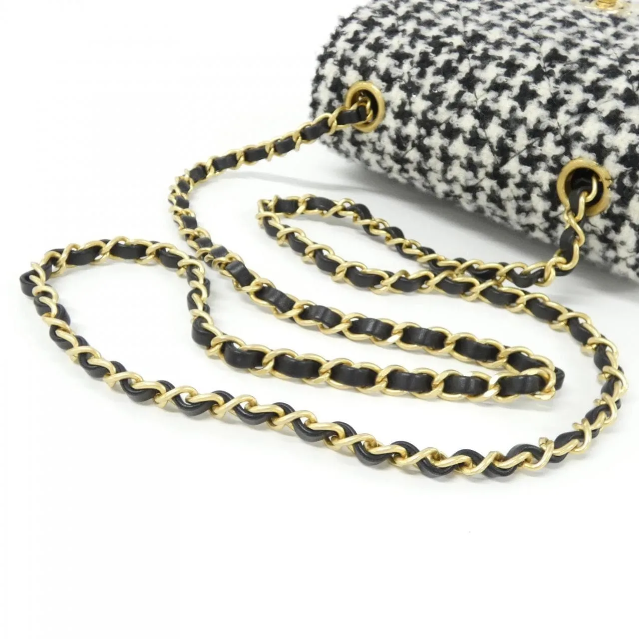 CHANEL Chanel 22 AS3648 Shoulder Tweed Black Tweed Rank A - Thumbnail 5