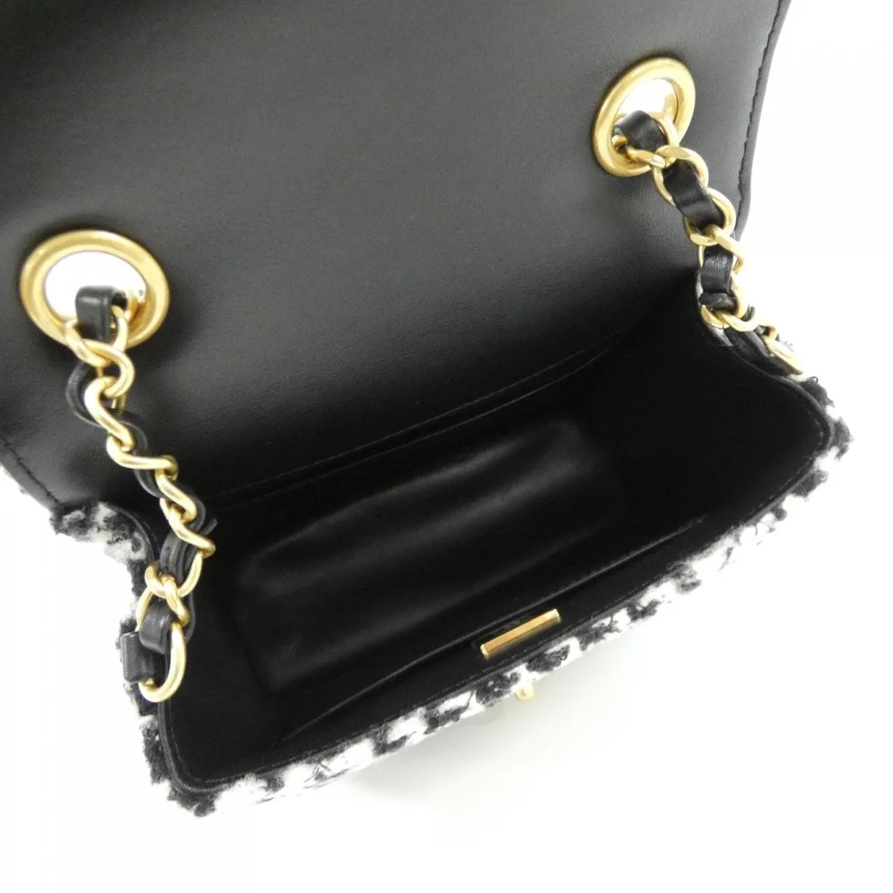 CHANEL Chanel 22 AS3648 Shoulder Tweed Black Tweed Rank A - Thumbnail 6