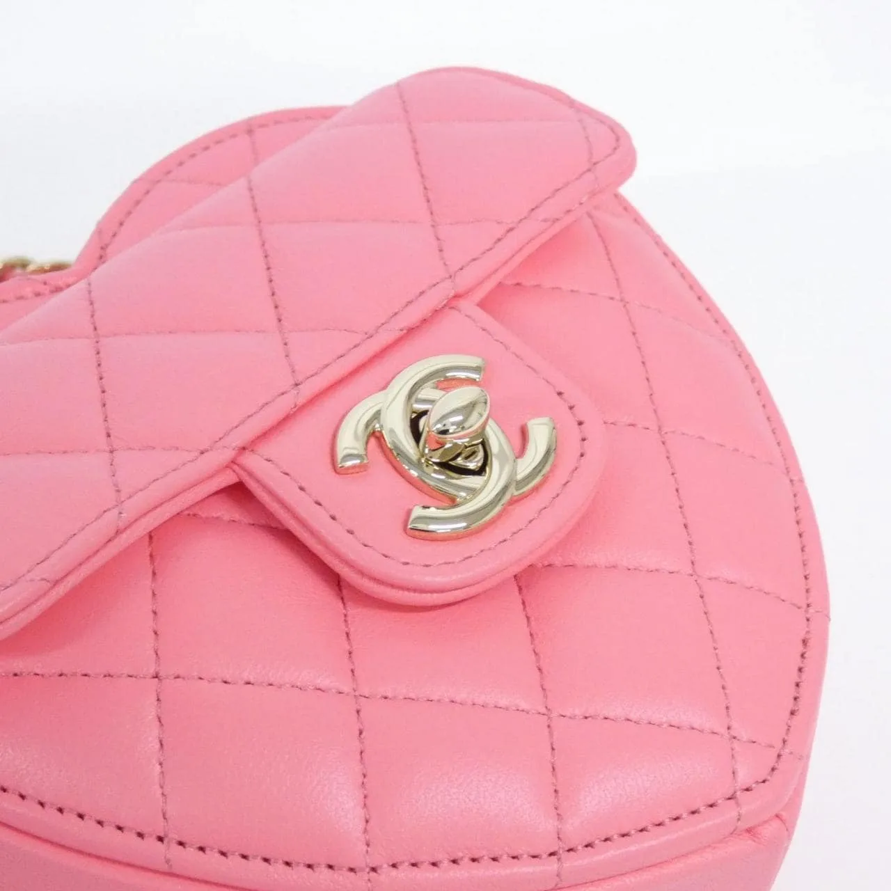 CHANEL Timeless Classic AP2784 Shoulder Lambskin 粉色 羊皮 中古品A - 縮圖 4