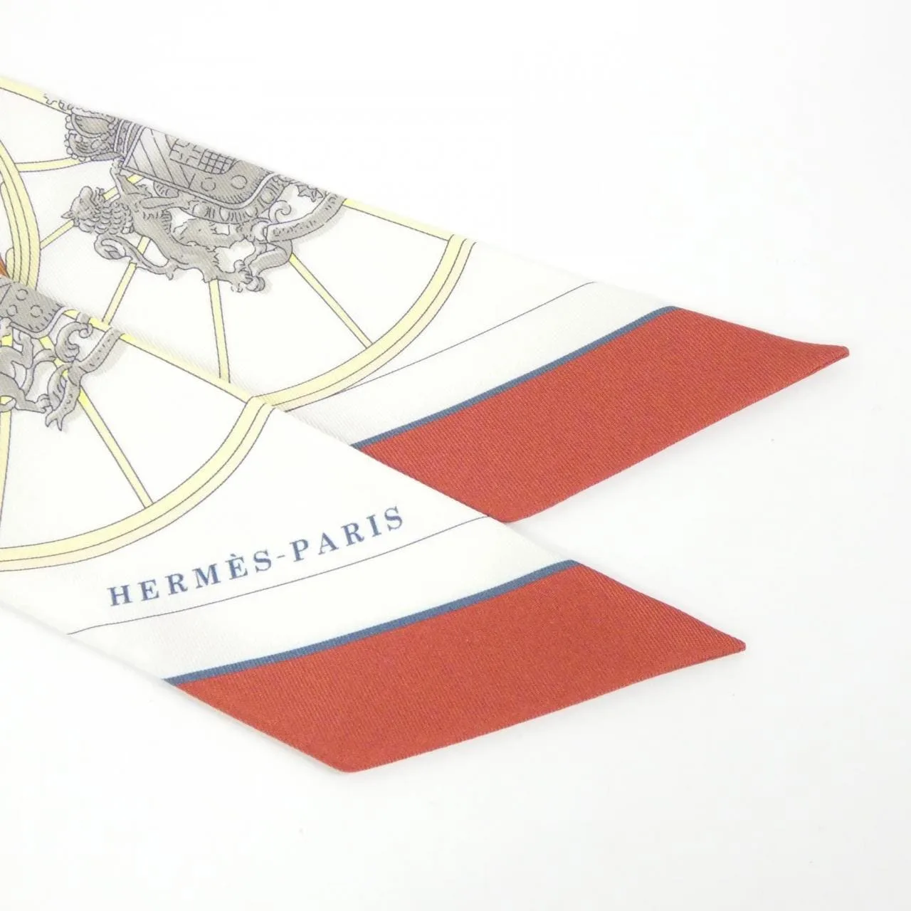 HERMES 063932S Scarf White Rank A - Thumbnail 2