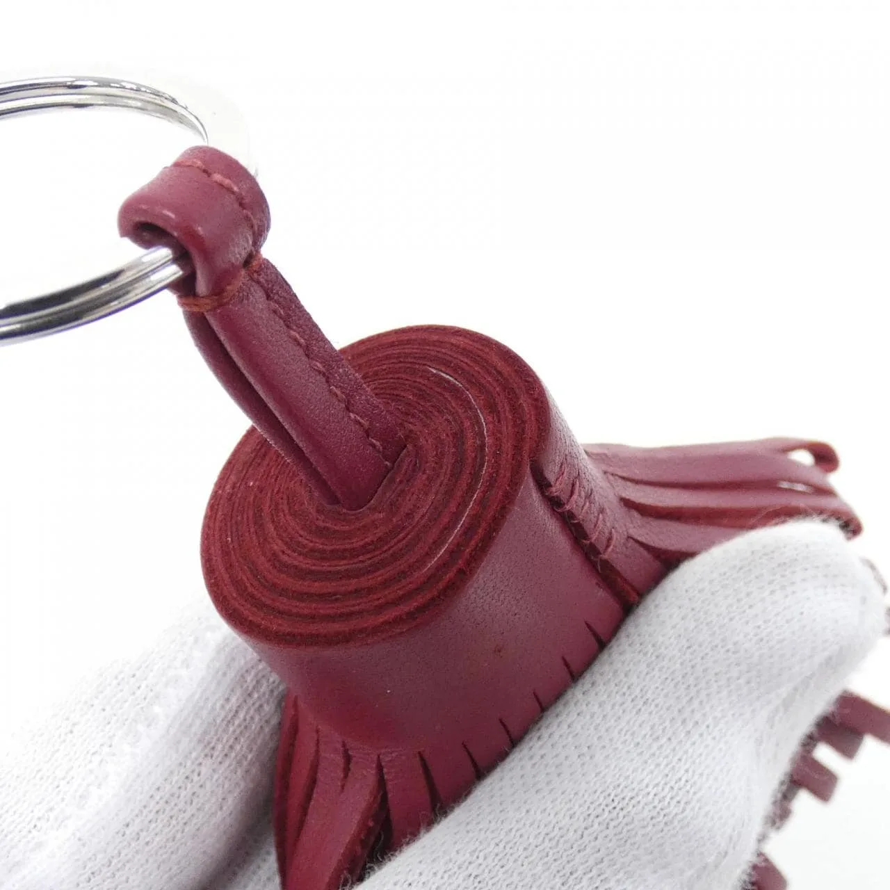 HERMES 077894CJ Key Case Rouge Rank A - Thumbnail 5