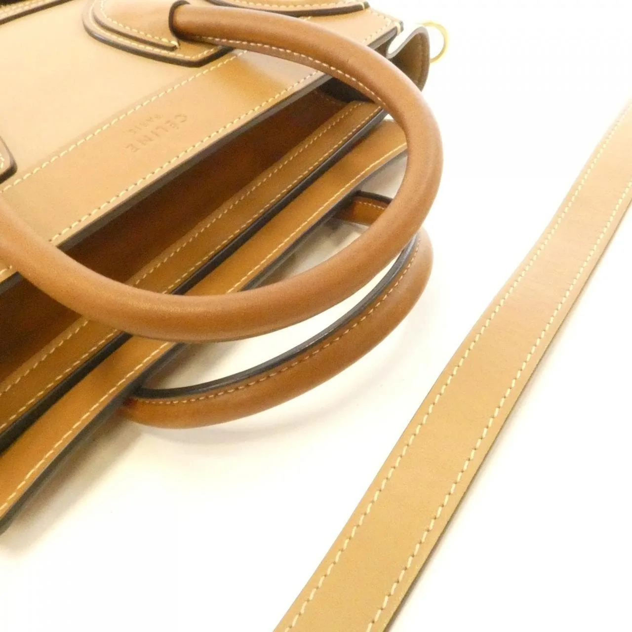 CELINE Luggage 168243AO3 Handbag Black Rank A - Thumbnail 6