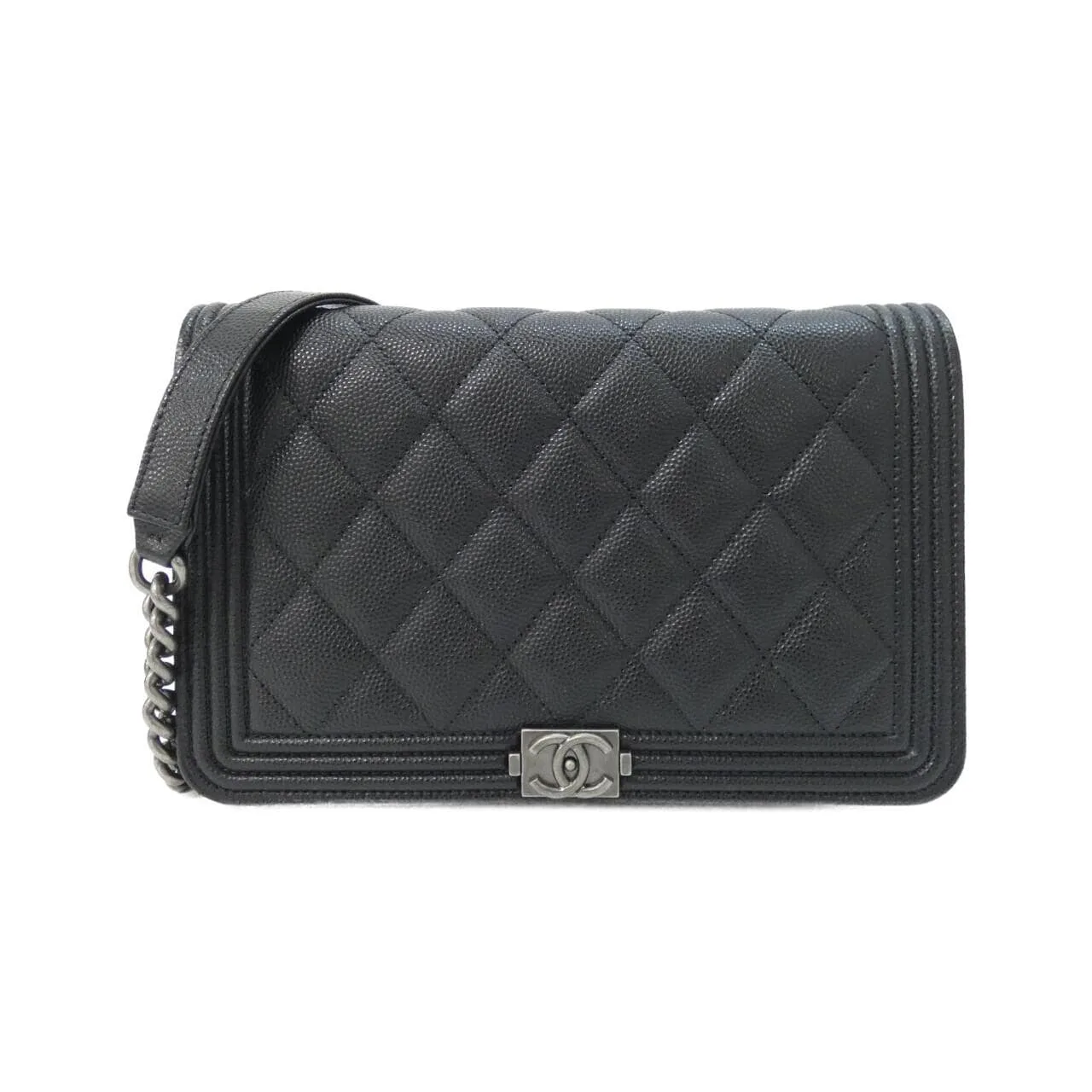 CHANEL Boy Chanel AP1117 Wallet Grained Calfskin
