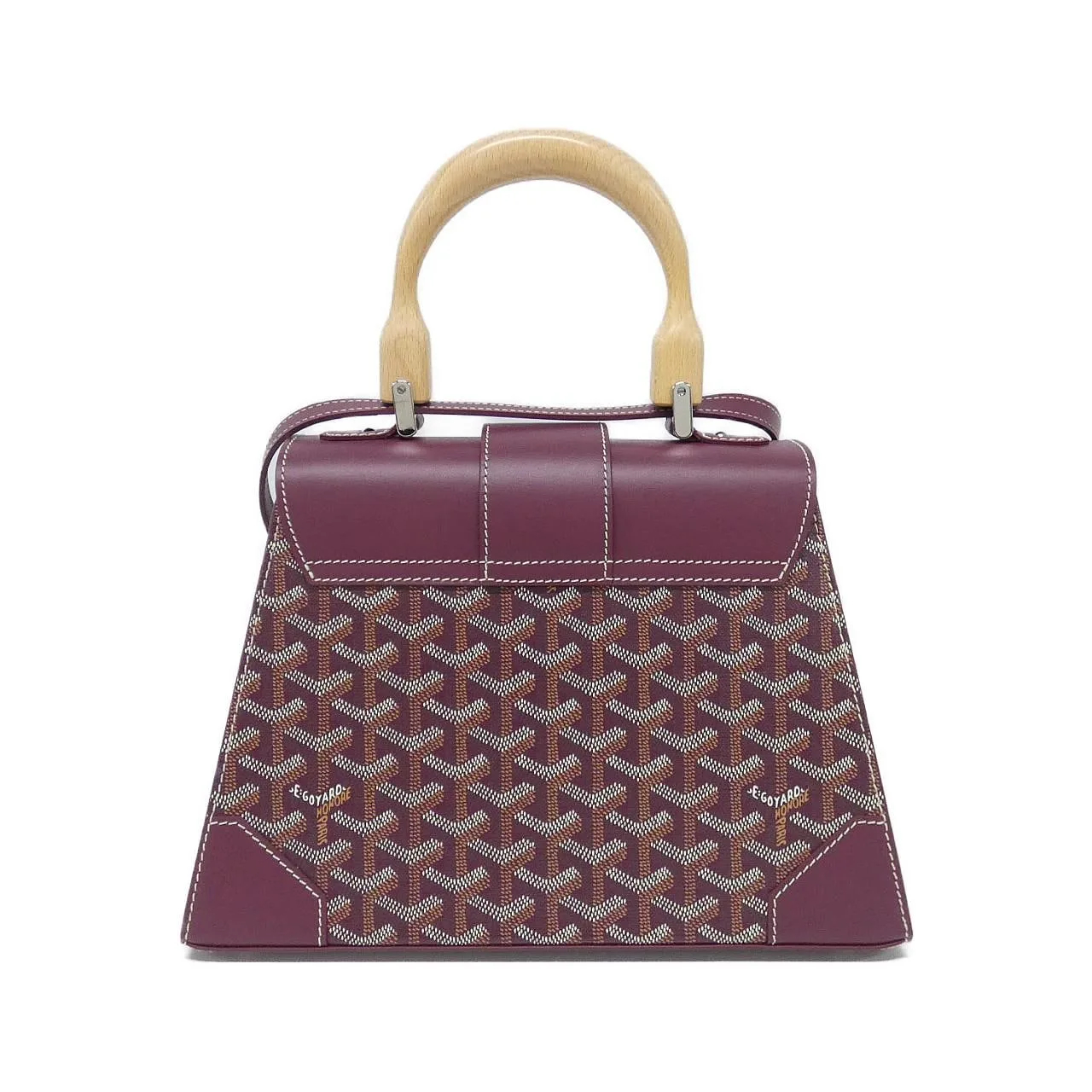 GOYARD Saigon Handbag Canvas 黑色 帆布 中古品A - 縮圖 2