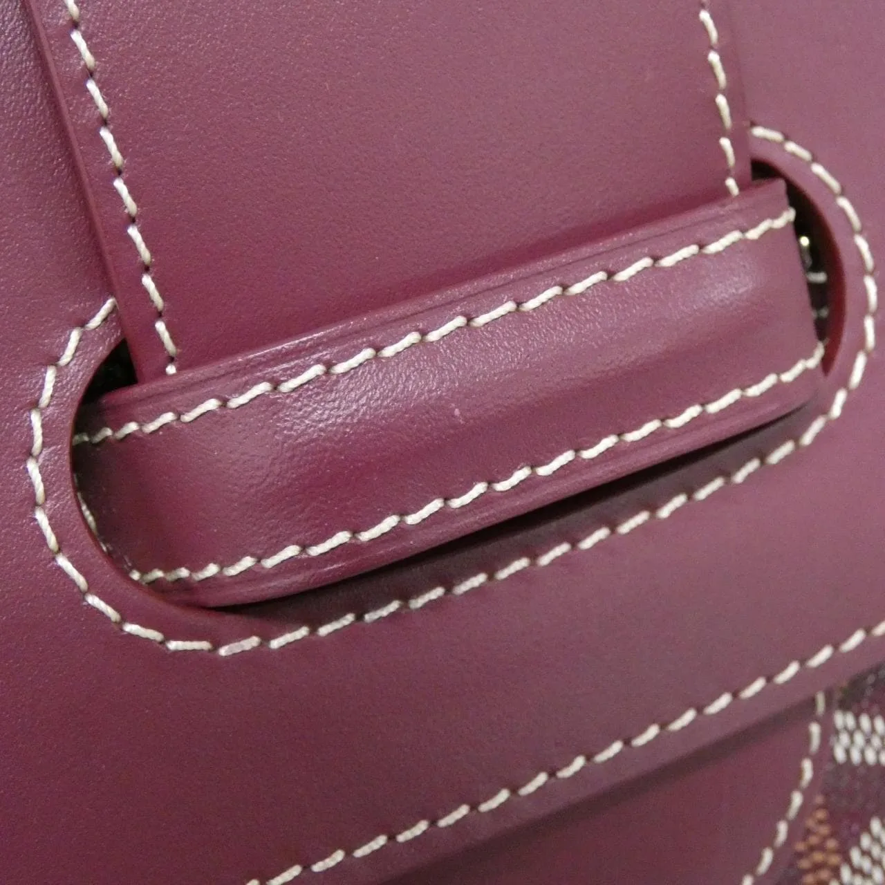 GOYARD Saigon Handbag Canvas 黑色 帆布 中古品A - 縮圖 5