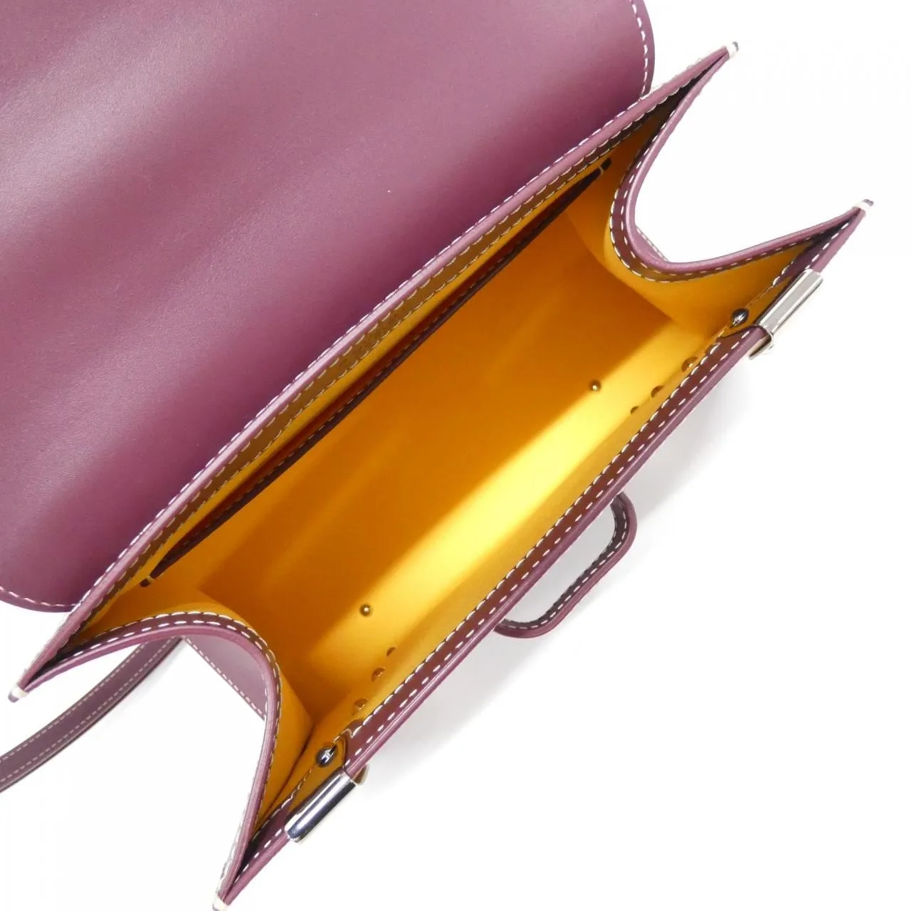 GOYARD Saigon Handbag Canvas 黑色 帆布 中古品A - 縮圖 7