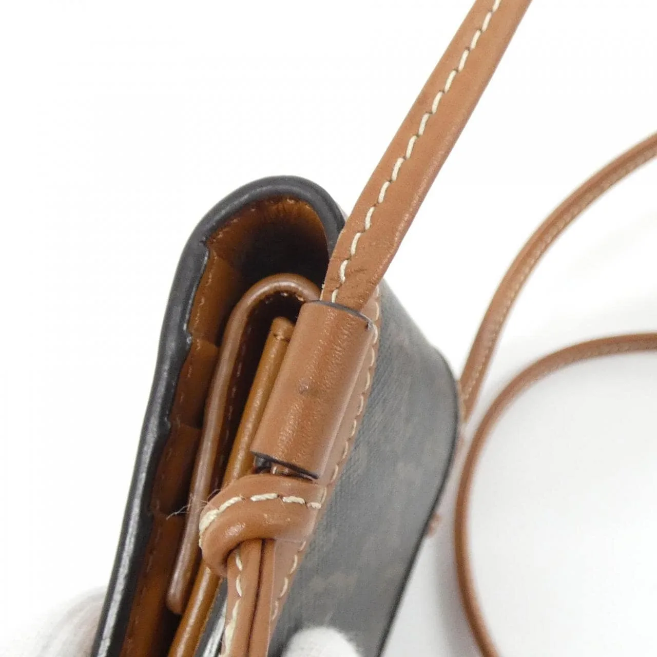 CELINE 10L252EV2 Wallet Canvas 黑色 帆布 中古品A - 縮圖 4