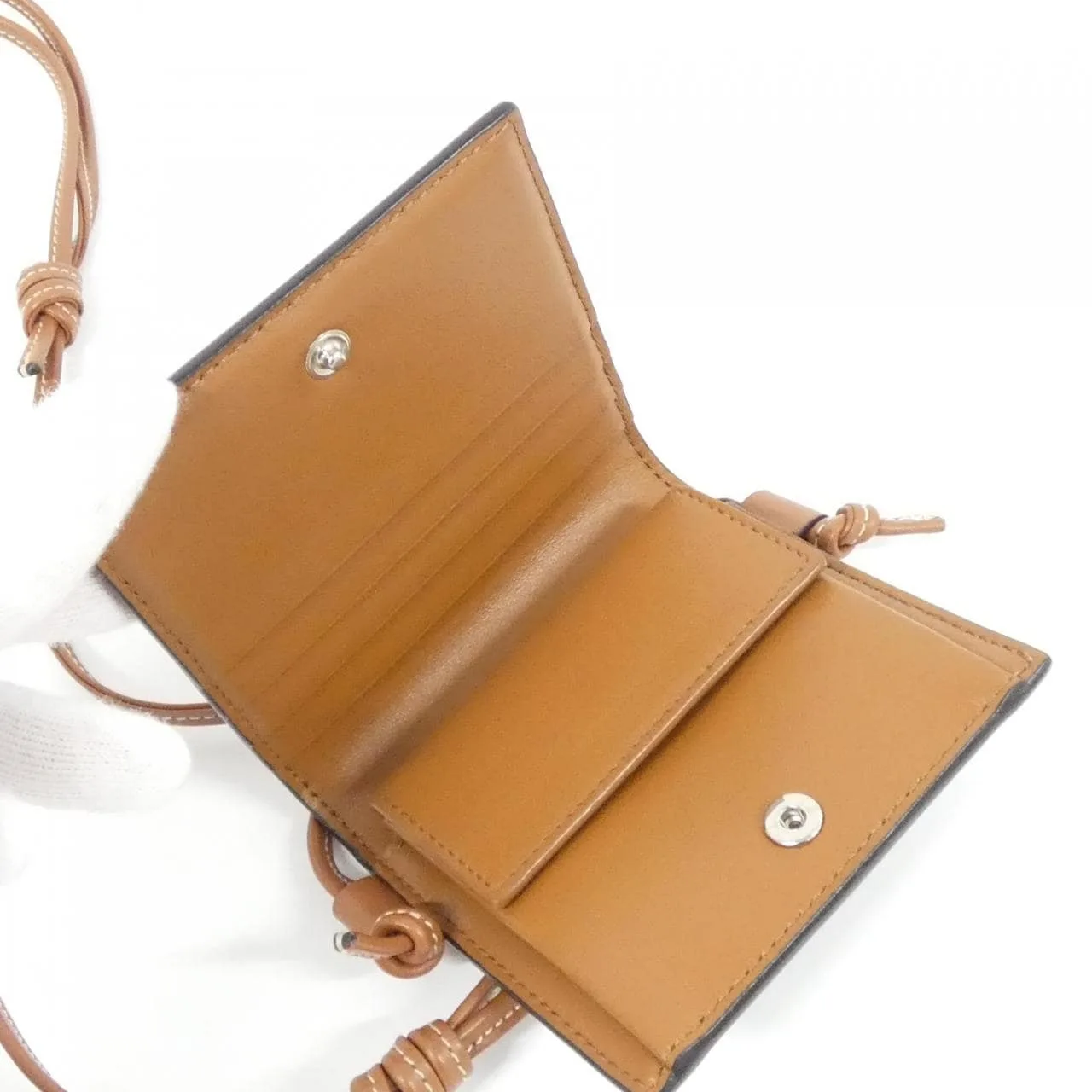 CELINE 10L252EV2 Wallet Canvas 黑色 帆布 中古品A - 縮圖 6