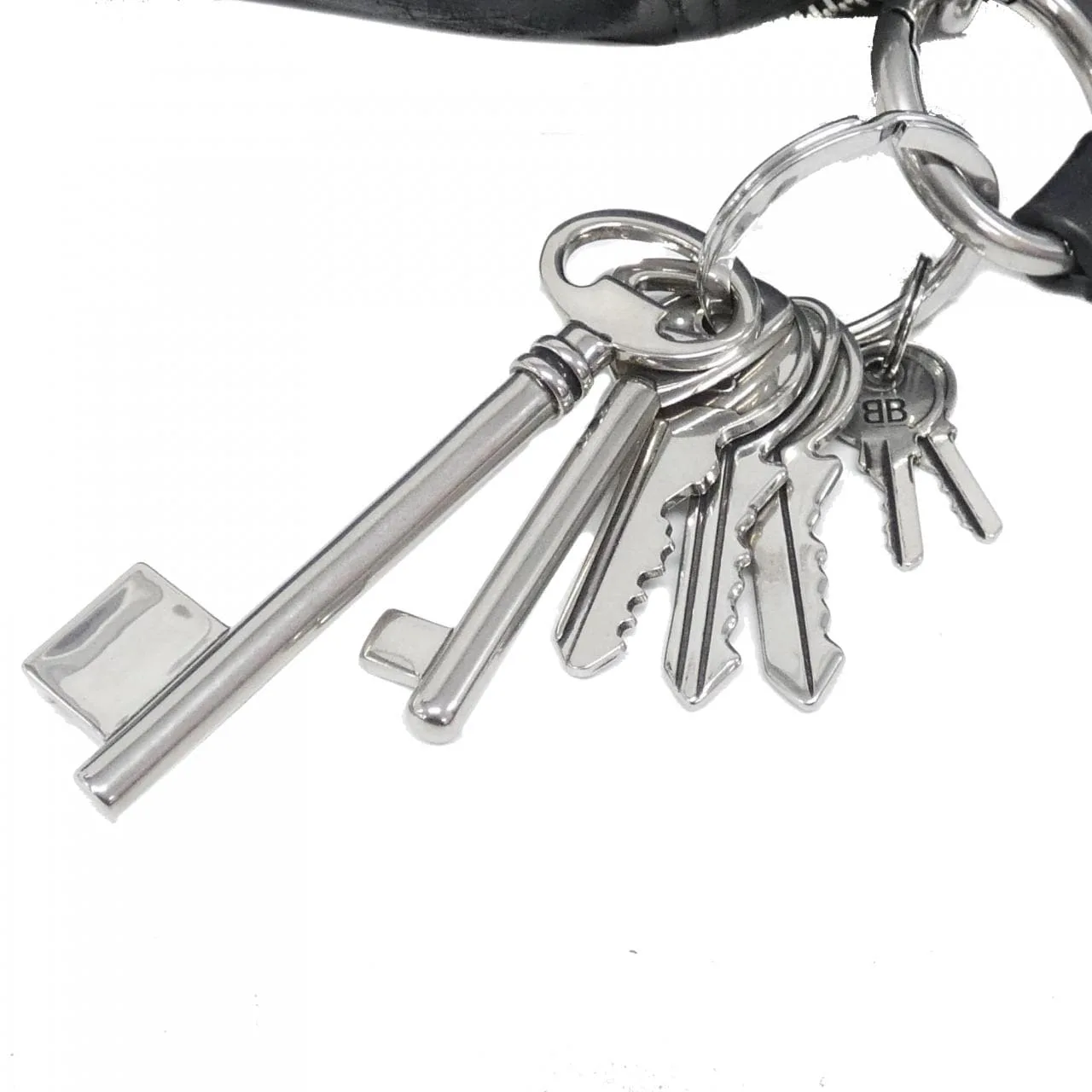 BALENCIAGA 829490 Shoulder Leather 黑色 皮革 中古品A - 縮圖 7