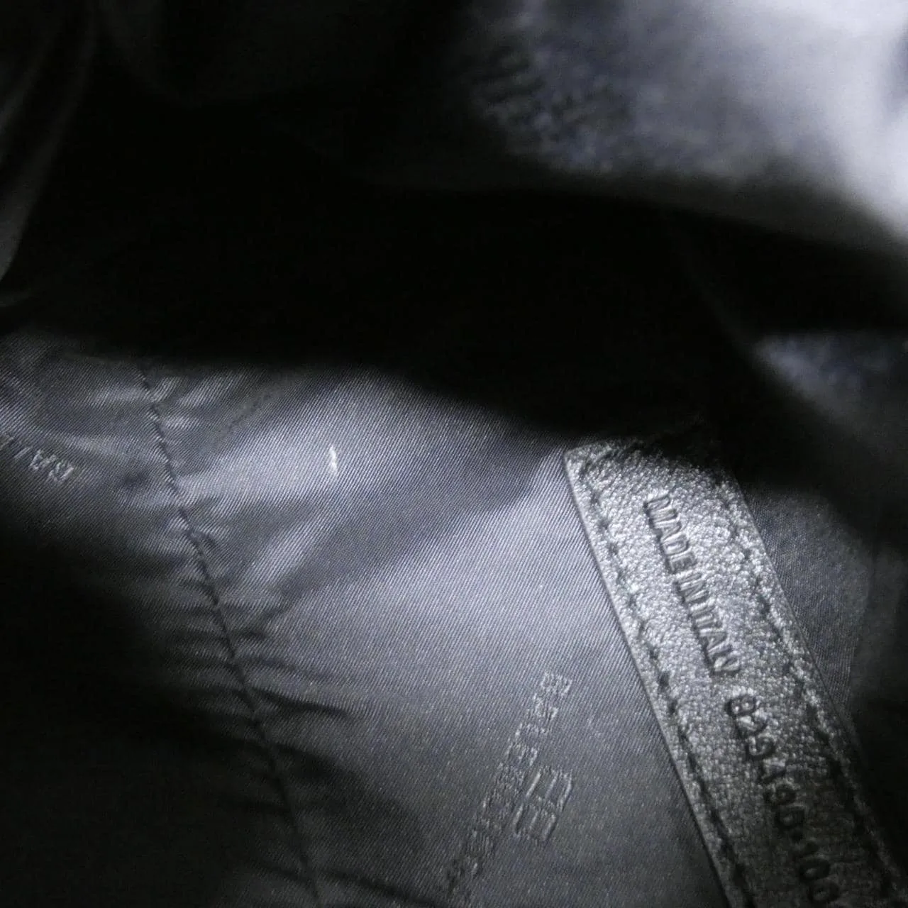 BALENCIAGA 829490 Shoulder Leather 黑色 皮革 中古品A - 縮圖 10