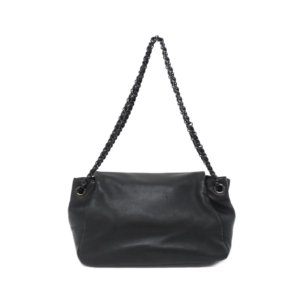 CHANEL 35874 Shoulder Lambskin Black Lambskin Rank A - Thumbnail 2