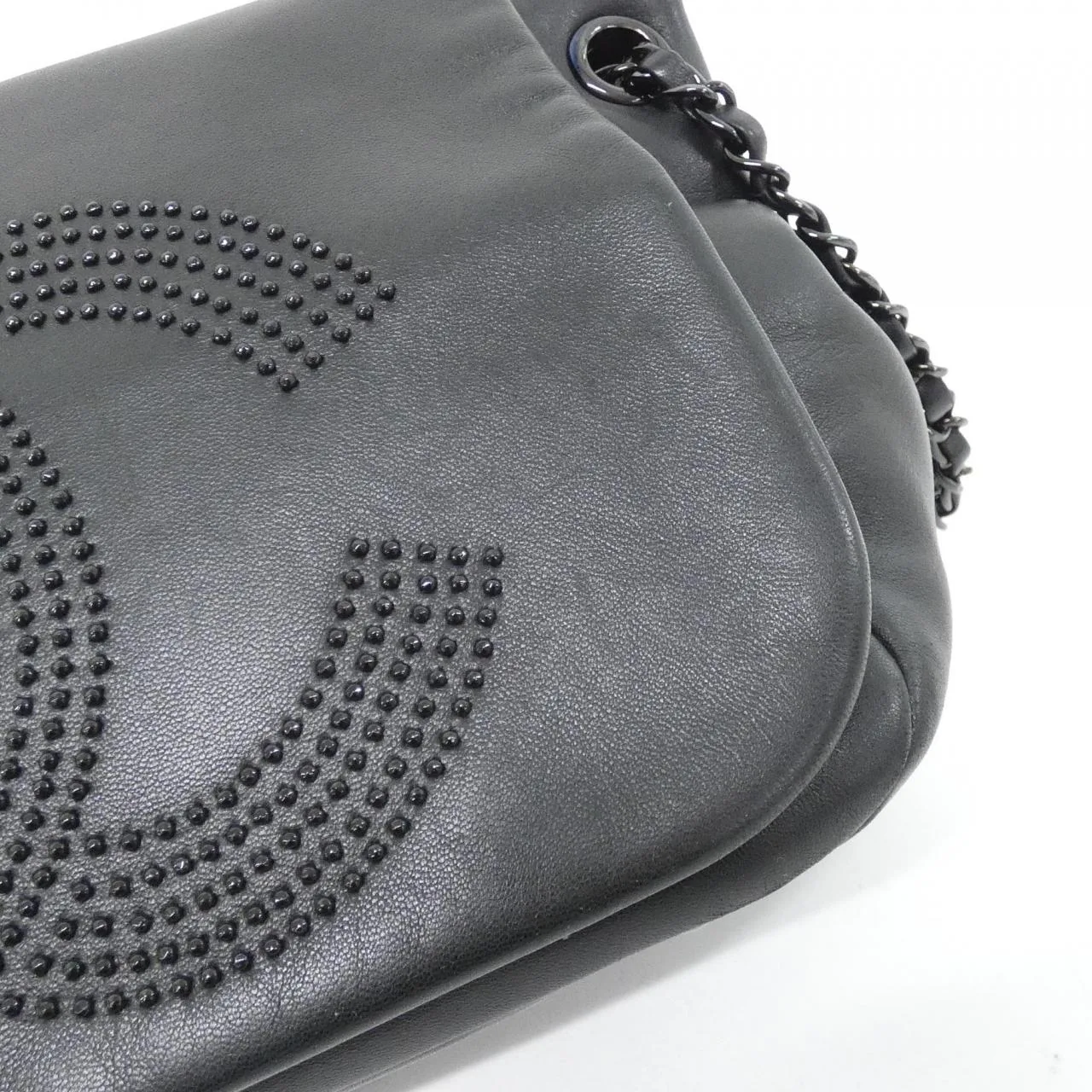 CHANEL 35874 Shoulder Lambskin Black Lambskin Rank A - Thumbnail 6